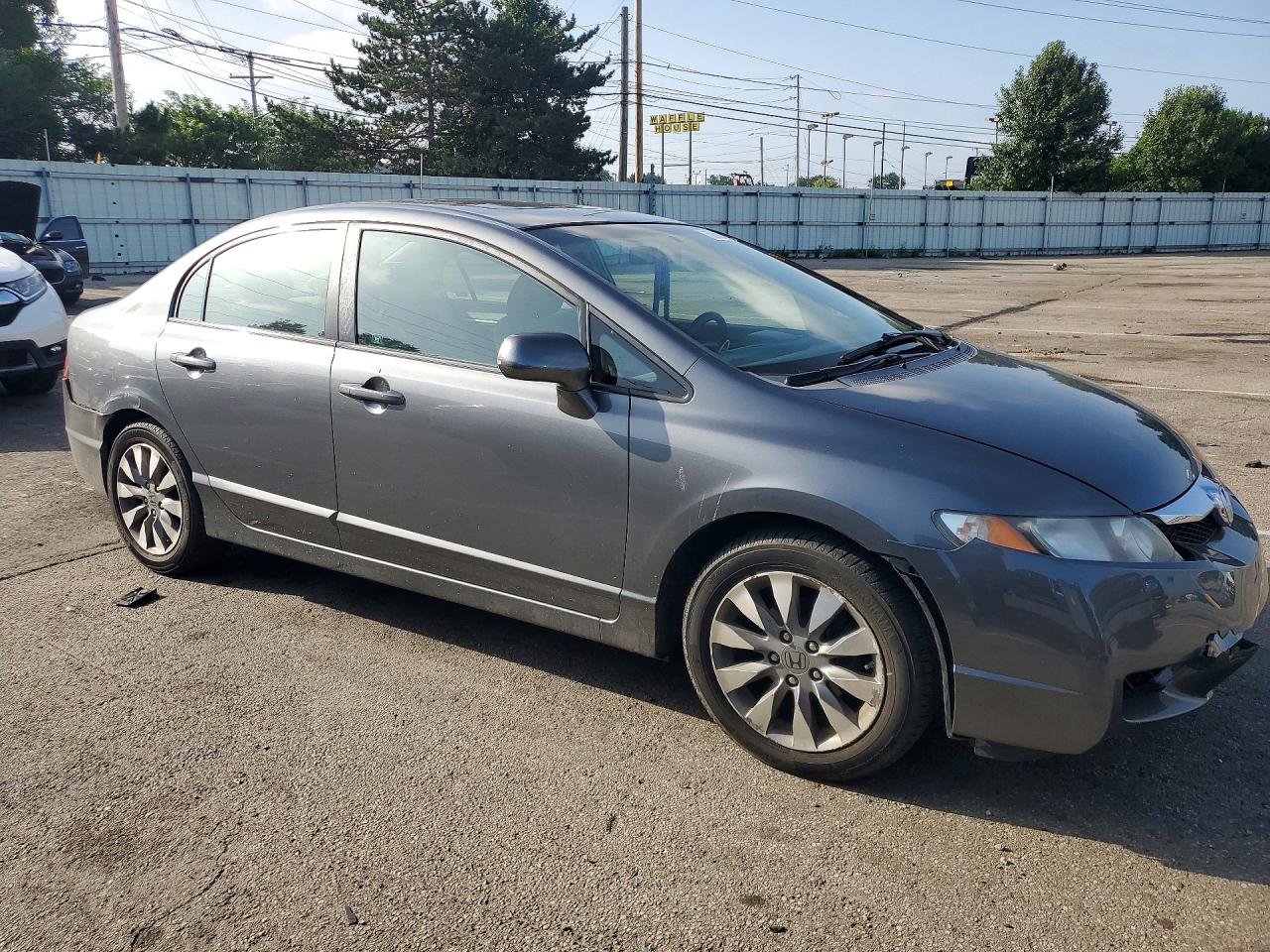 2009 Honda Civic Ex Gray vin: 19XFA16899E030399