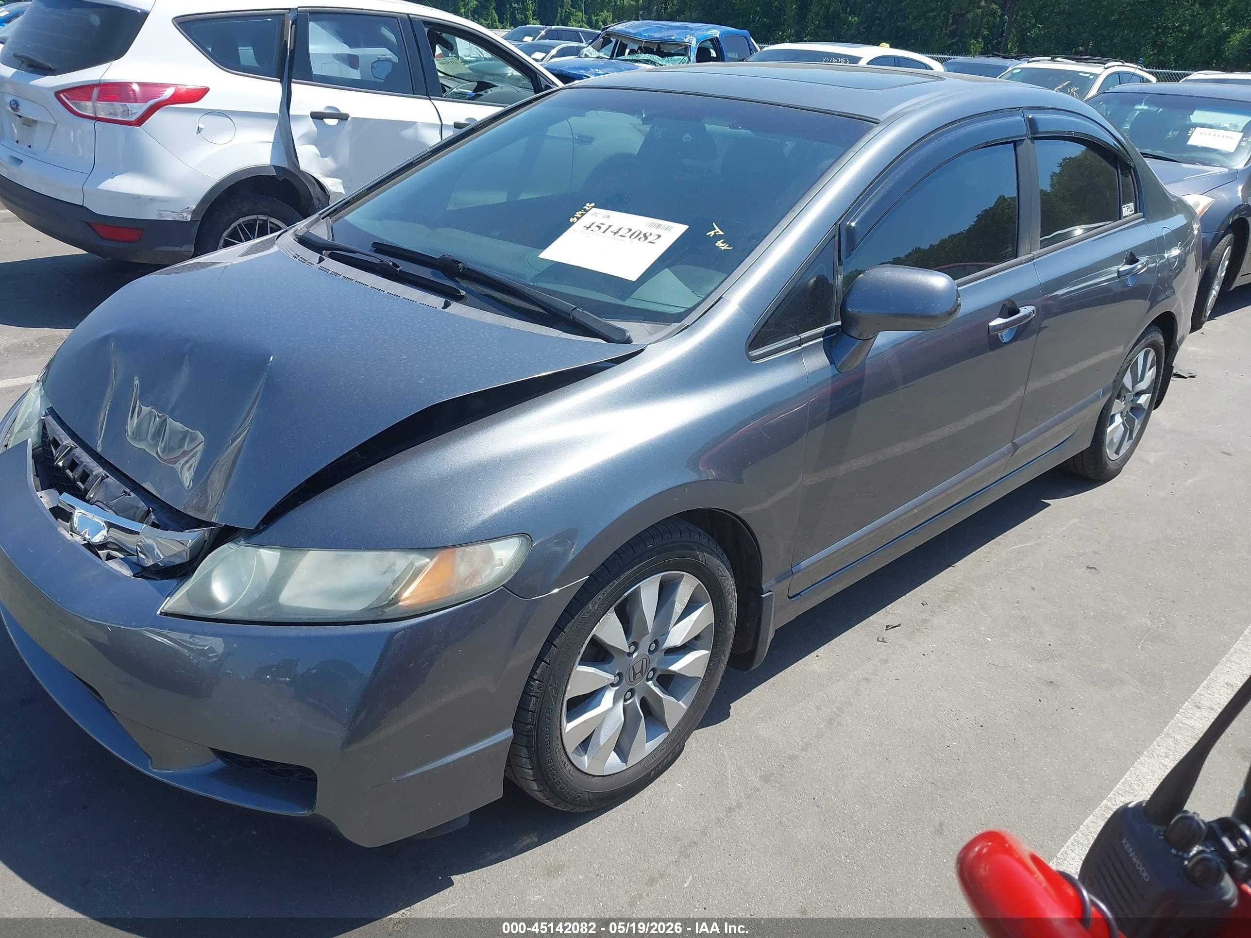 2009 Honda Civic Ex Silver vin: 19XFA168X9E015961