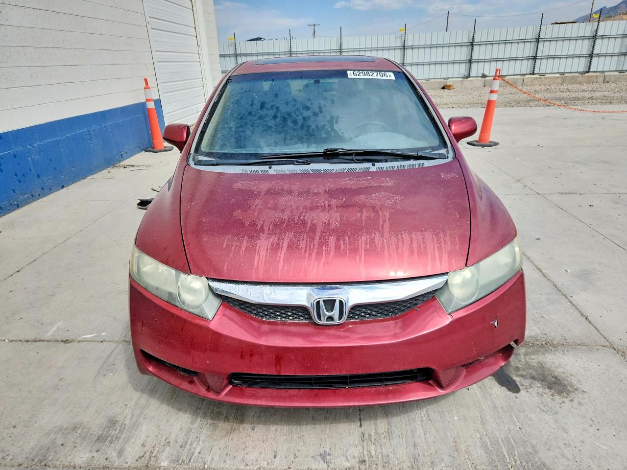 2009 Honda Civic Ex Burgundy vin: 19XFA168X9E033862
