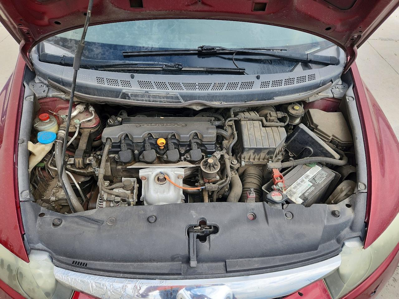 2009 Honda Civic Ex Burgundy vin: 19XFA168X9E033862