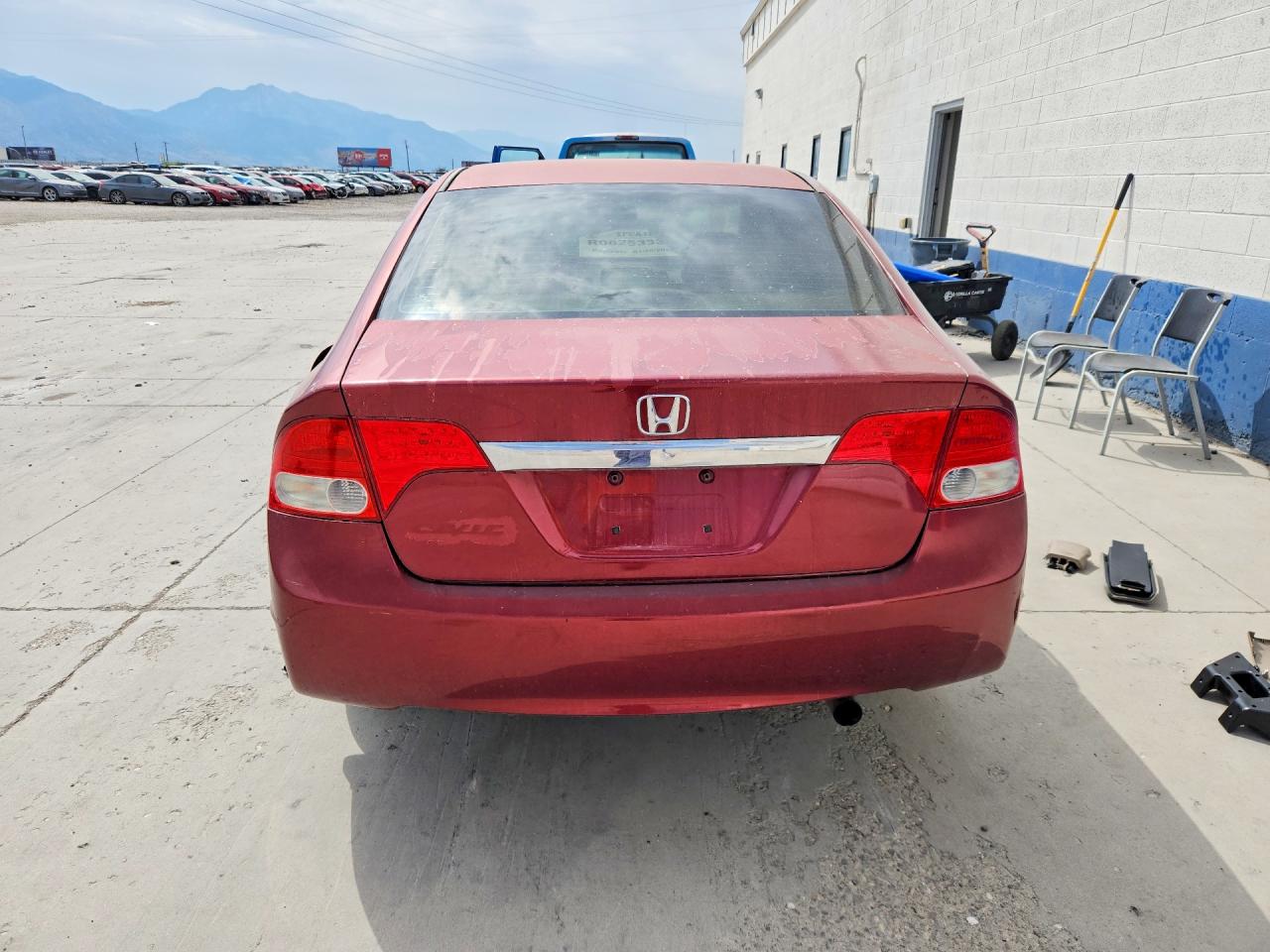 2009 Honda Civic Ex Burgundy vin: 19XFA168X9E033862