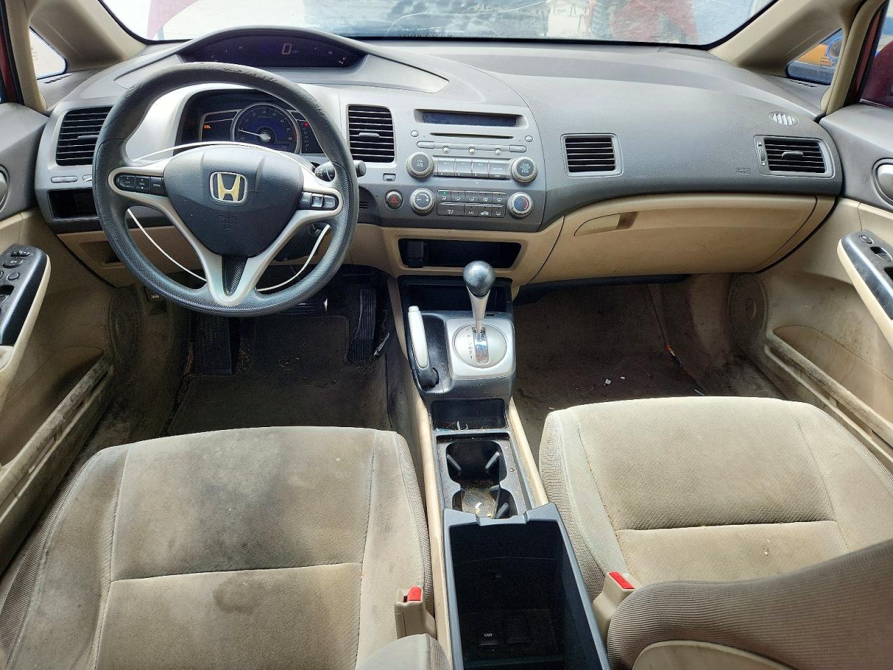 2009 Honda Civic Ex Burgundy vin: 19XFA168X9E033862