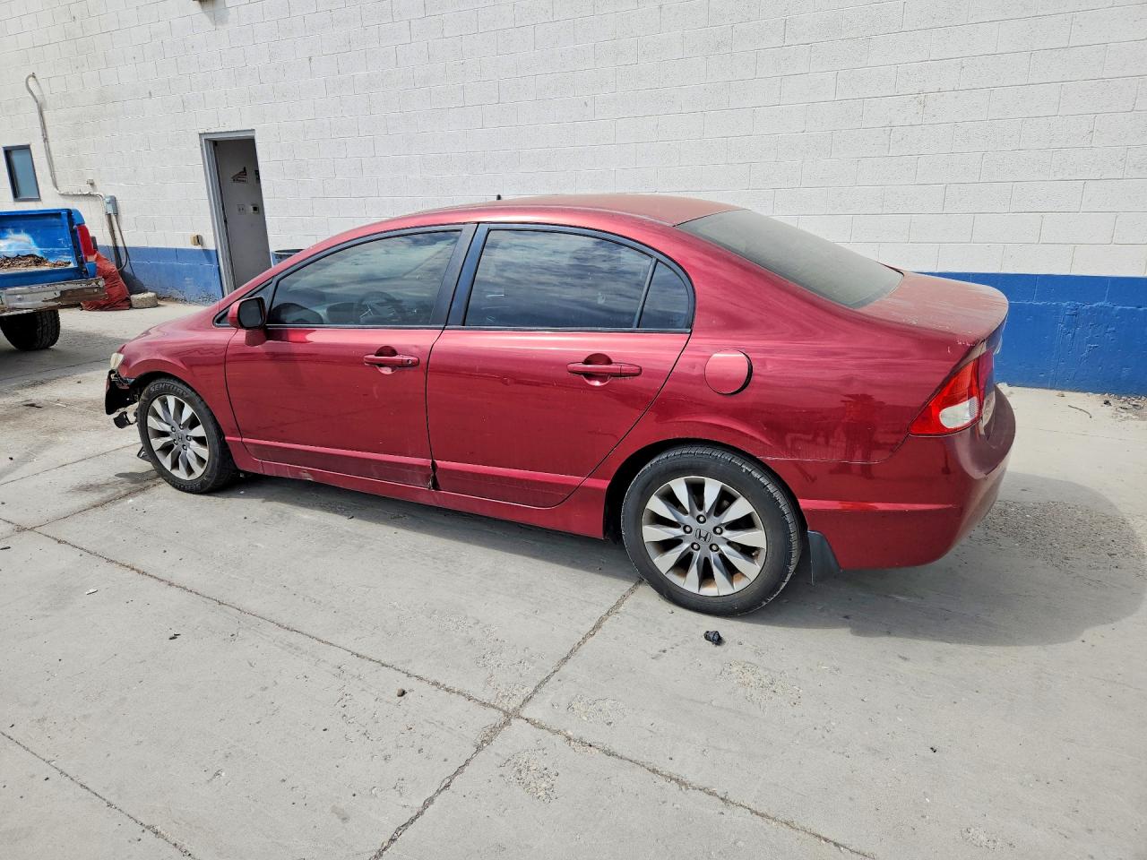 2009 Honda Civic Ex Burgundy vin: 19XFA168X9E033862