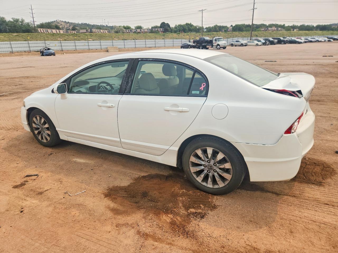2009 Honda Civic Ex White vin: 19XFA168X9E044778
