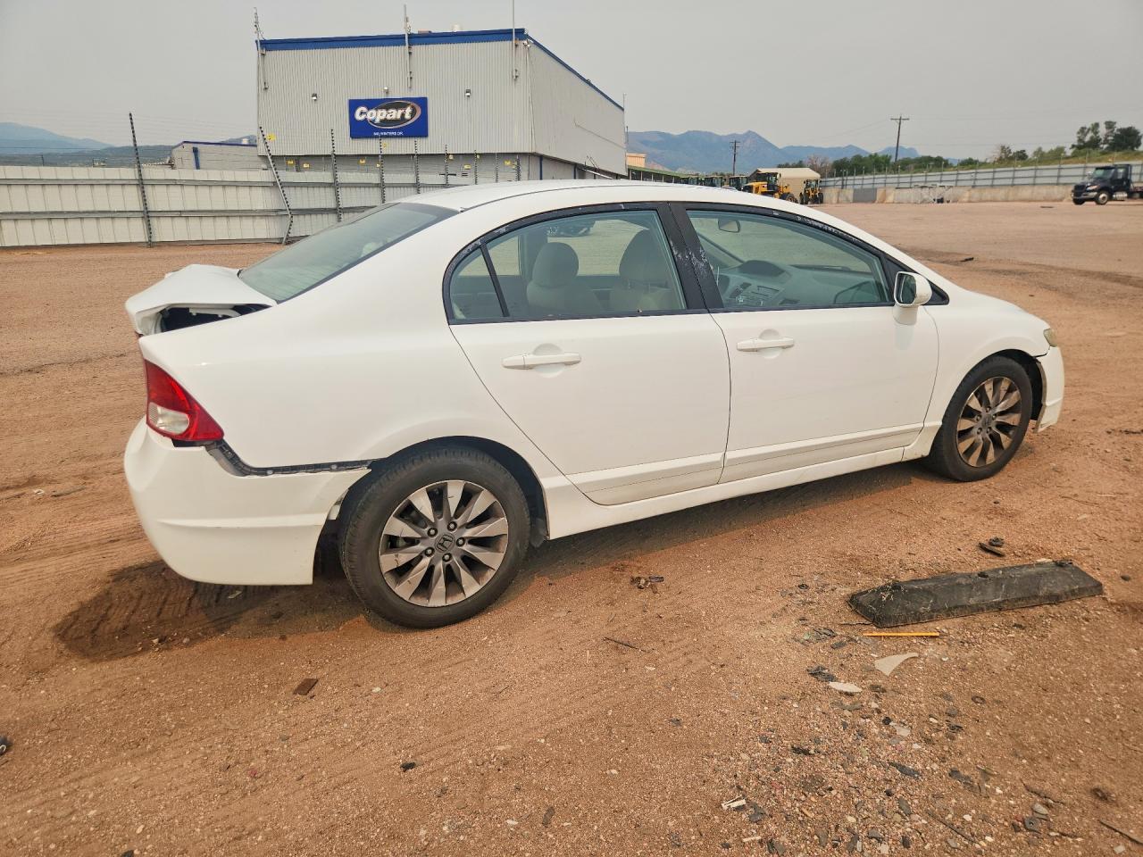 2009 Honda Civic Ex White vin: 19XFA168X9E044778
