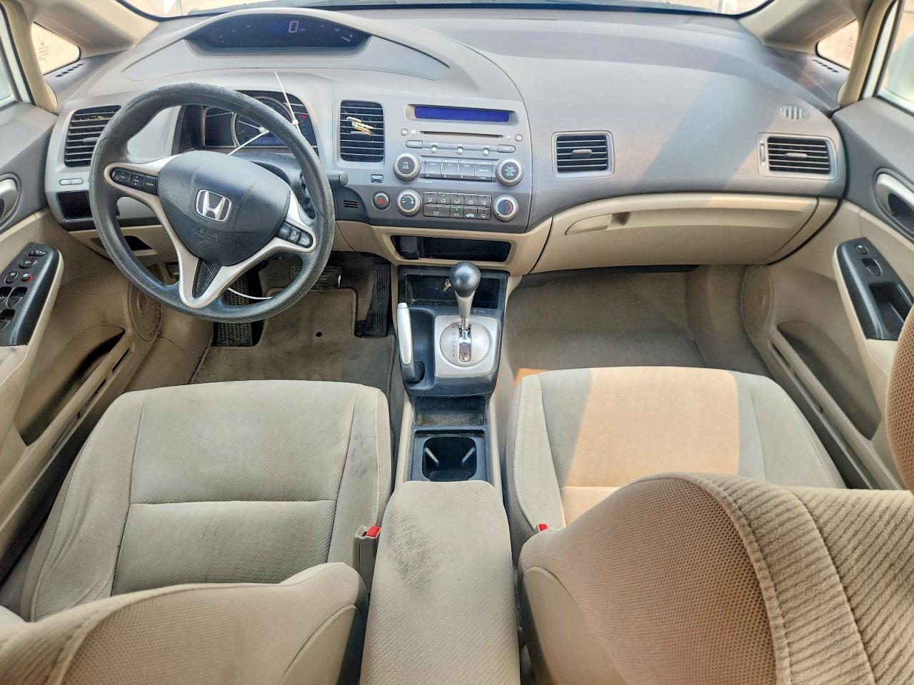 2009 Honda Civic Ex White vin: 19XFA168X9E044778