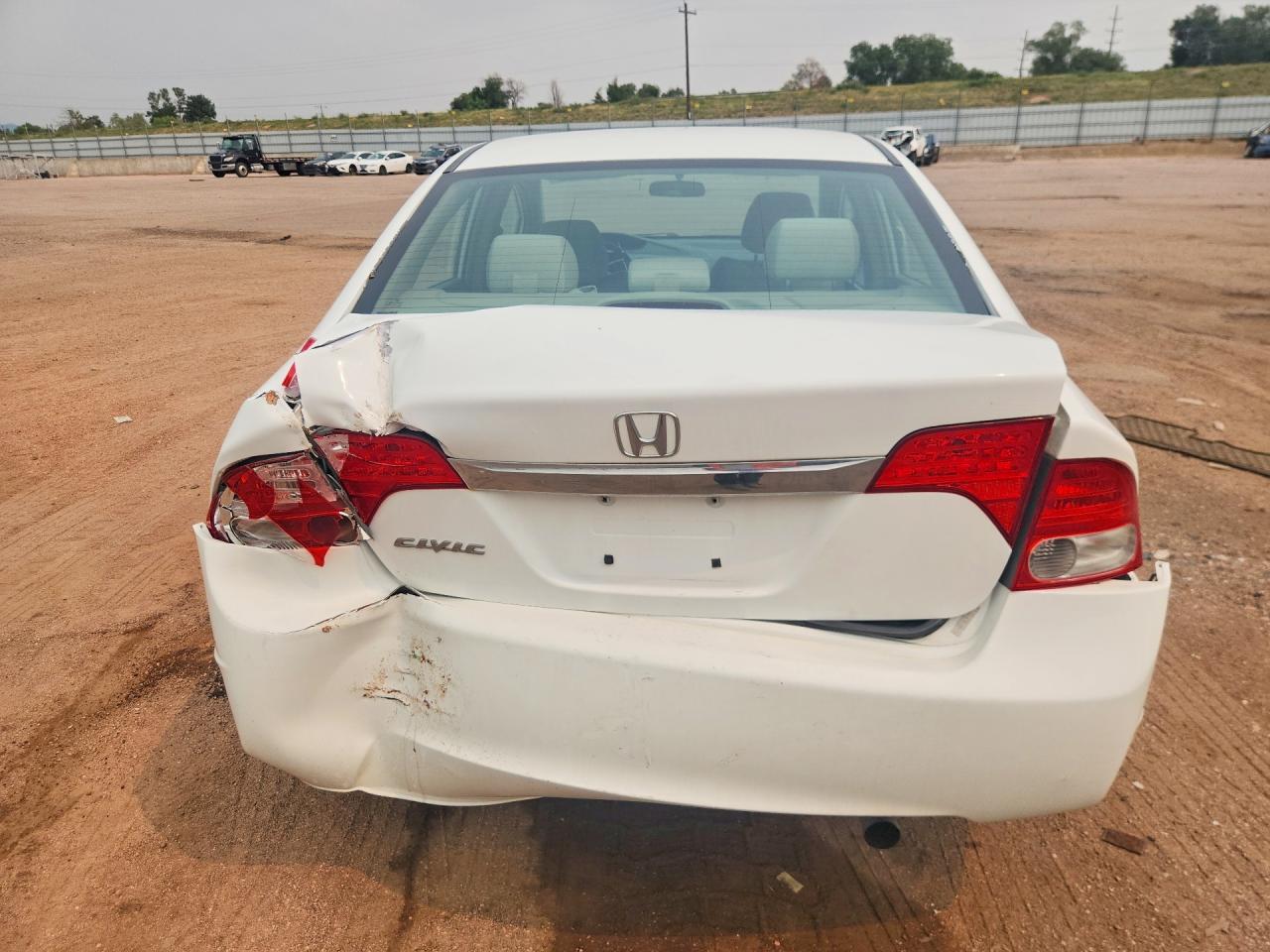 2009 Honda Civic Ex White vin: 19XFA168X9E044778