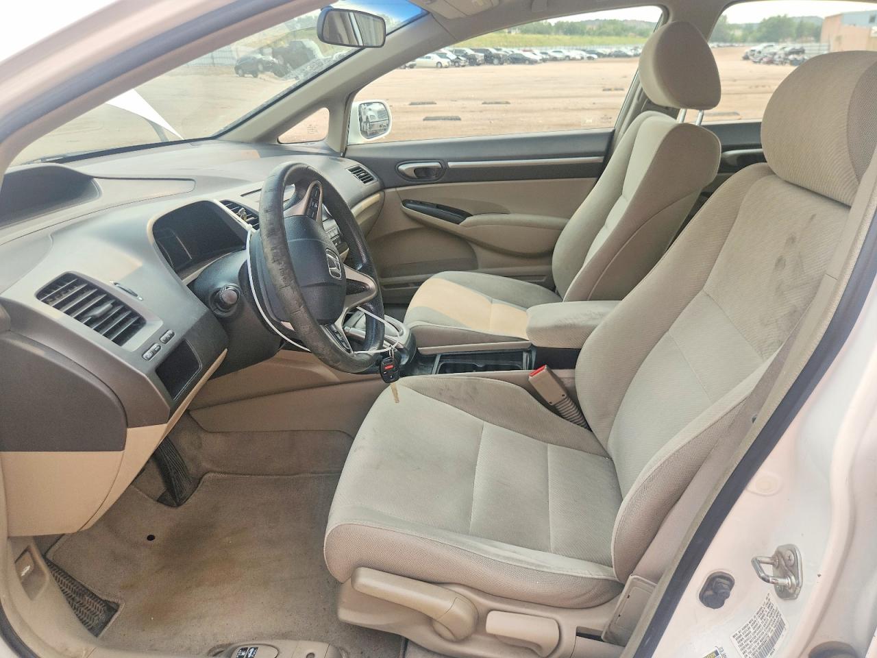 2009 Honda Civic Ex White vin: 19XFA168X9E044778