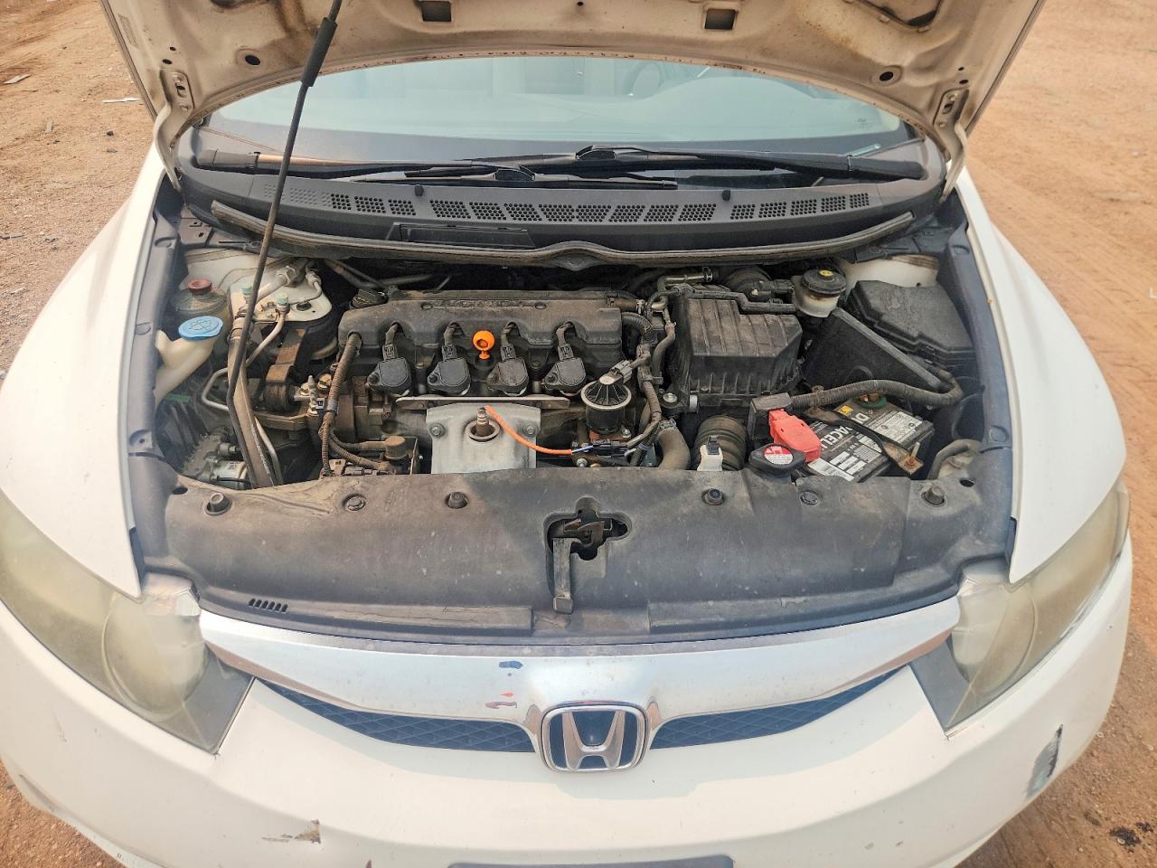 2009 Honda Civic Ex White vin: 19XFA168X9E044778