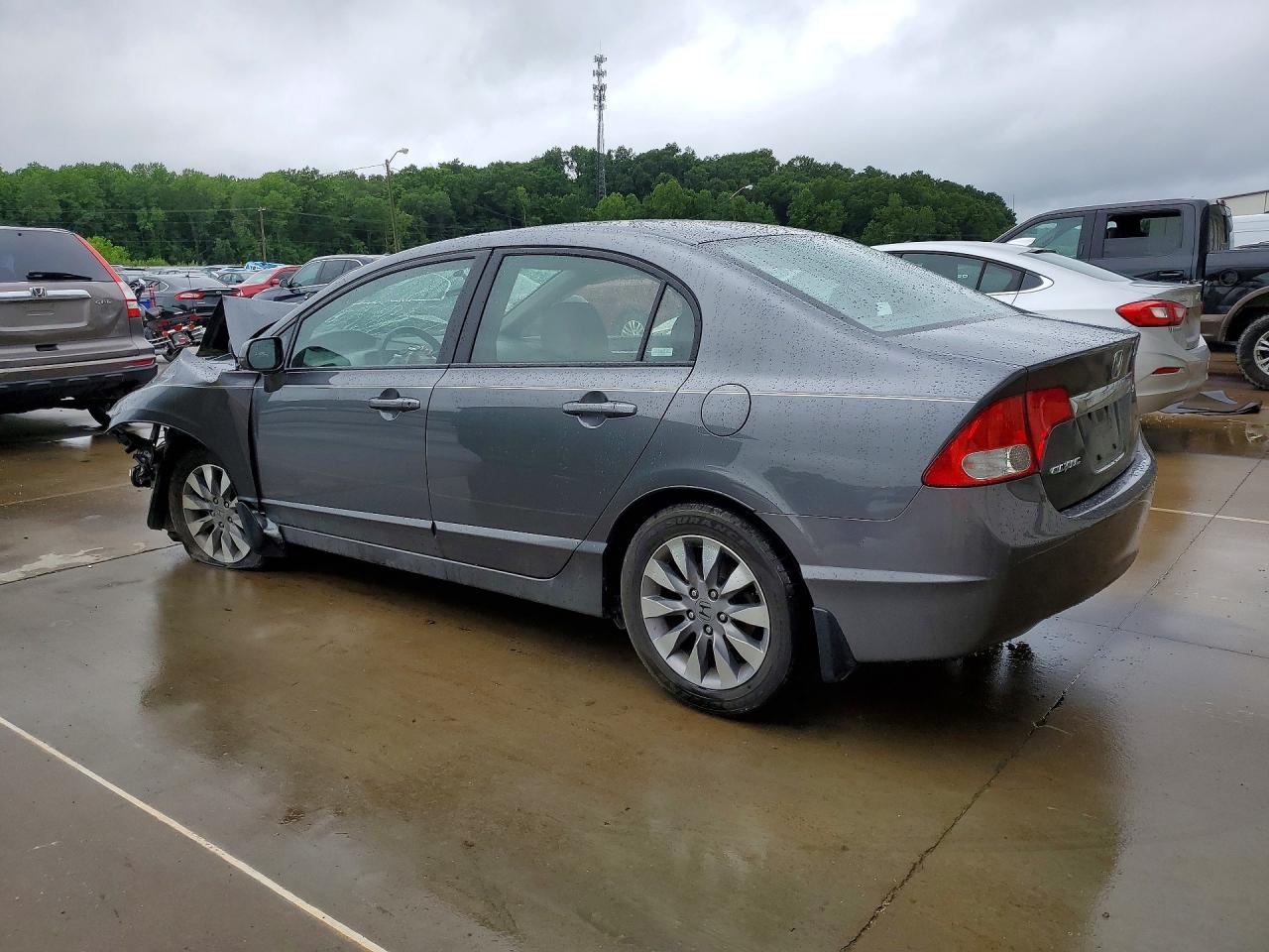 2009 Honda Civic Exl Серый vin: 19XFA16909E003598