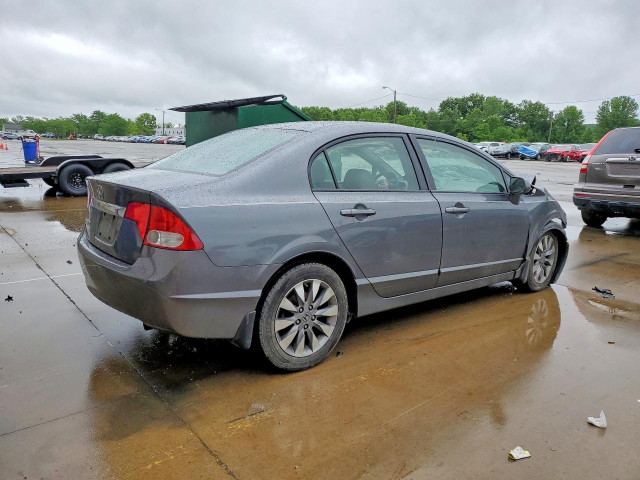 2009 Honda Civic Exl Серый vin: 19XFA16909E003598