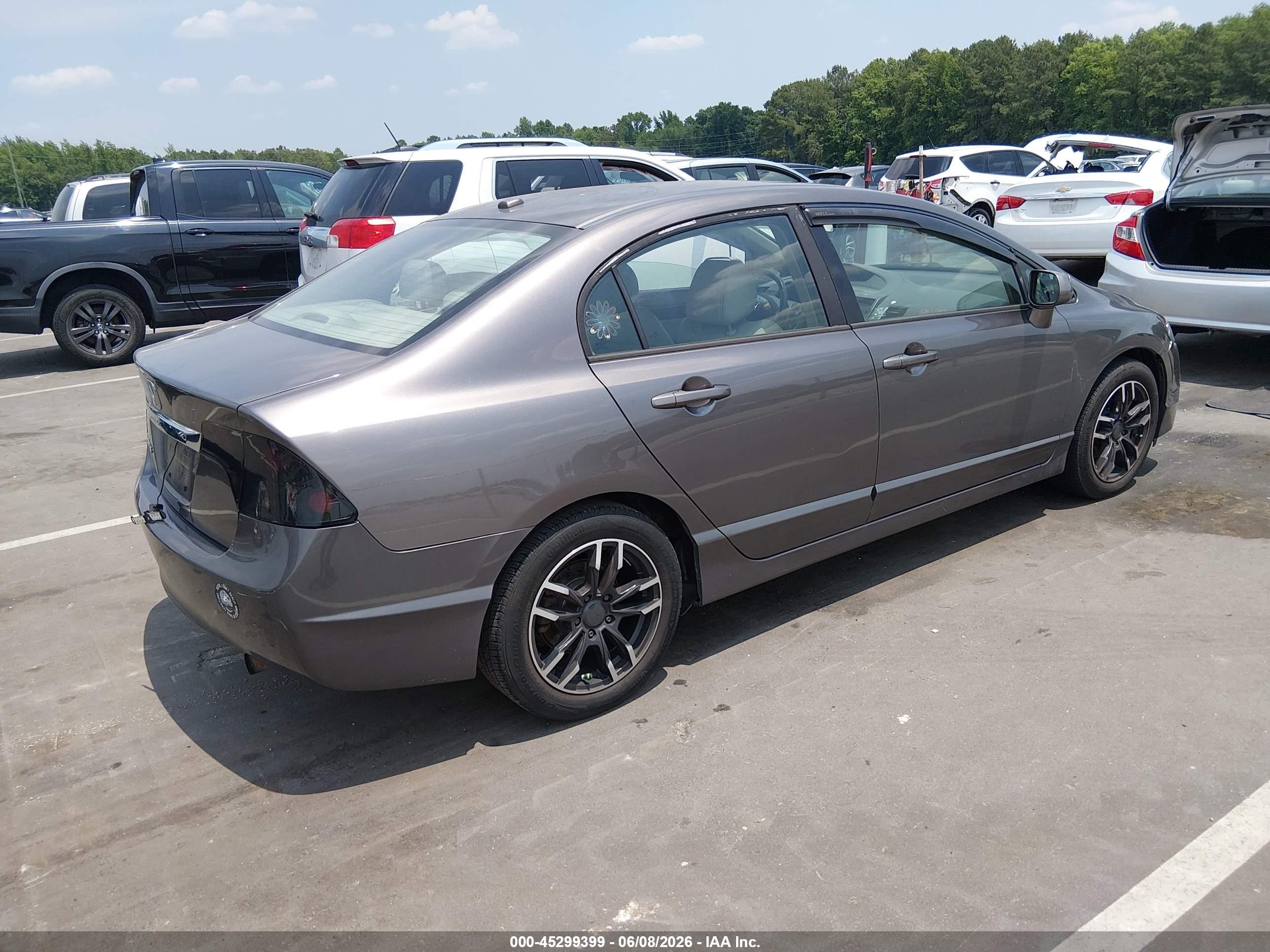 2009 Honda Civic Ex-l Серый vin: 19XFA16909E007022