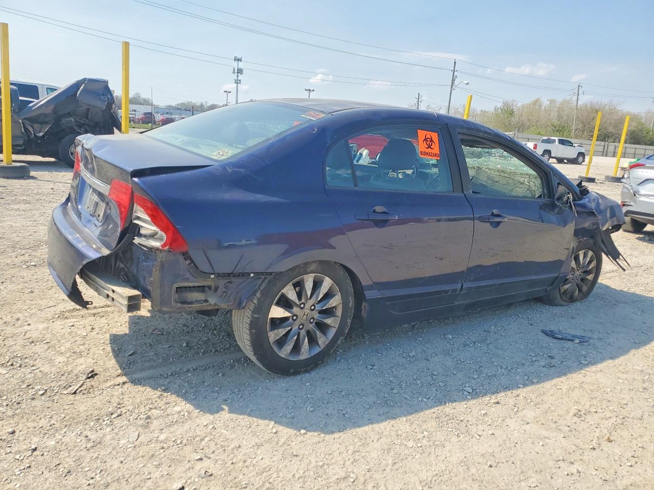 2009 Honda Civic Exl Blue vin: 19XFA16919E003058