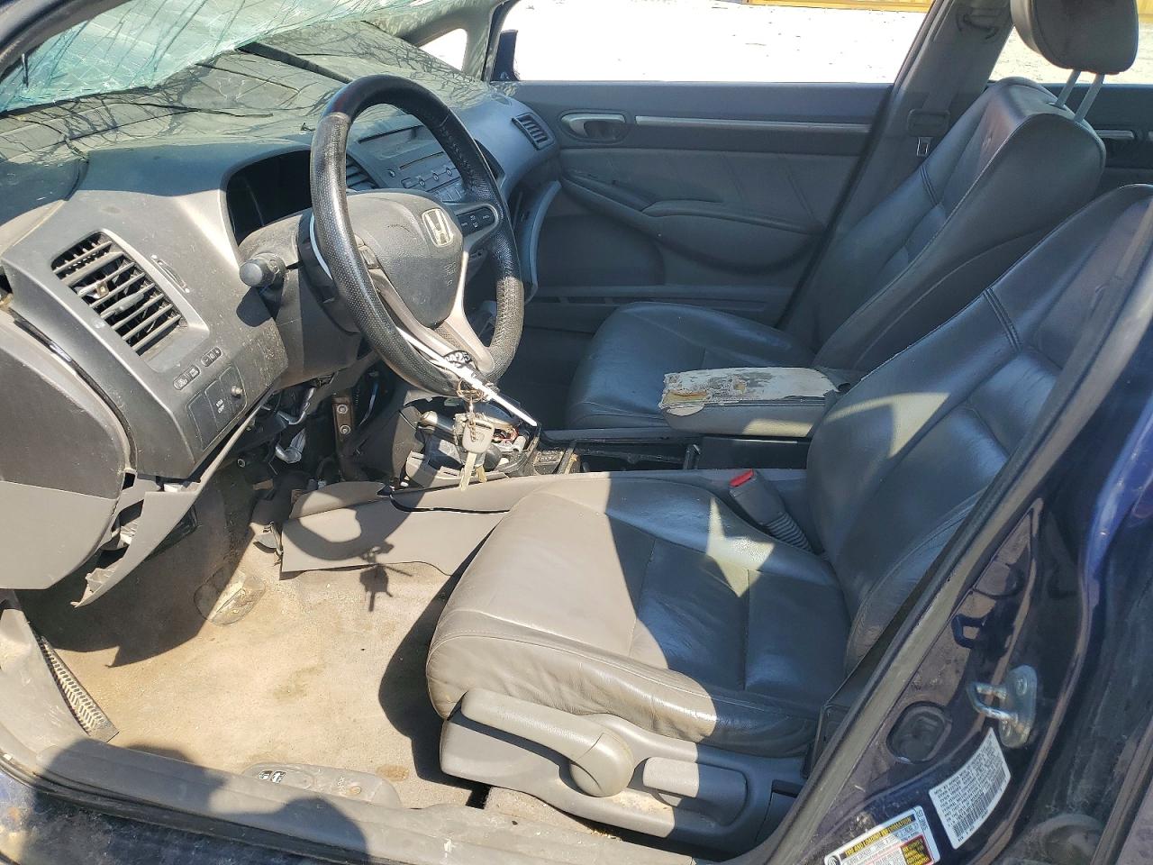 2009 Honda Civic Exl Blue vin: 19XFA16919E003058