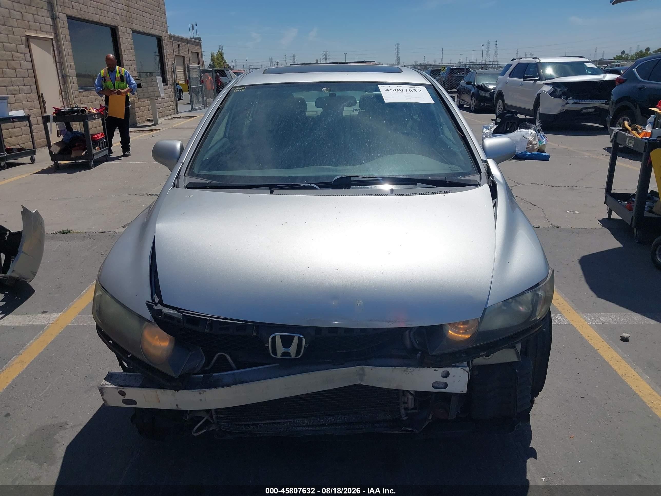 2009 Honda Civic Ex-l Silver vin: 19XFA16929E017518