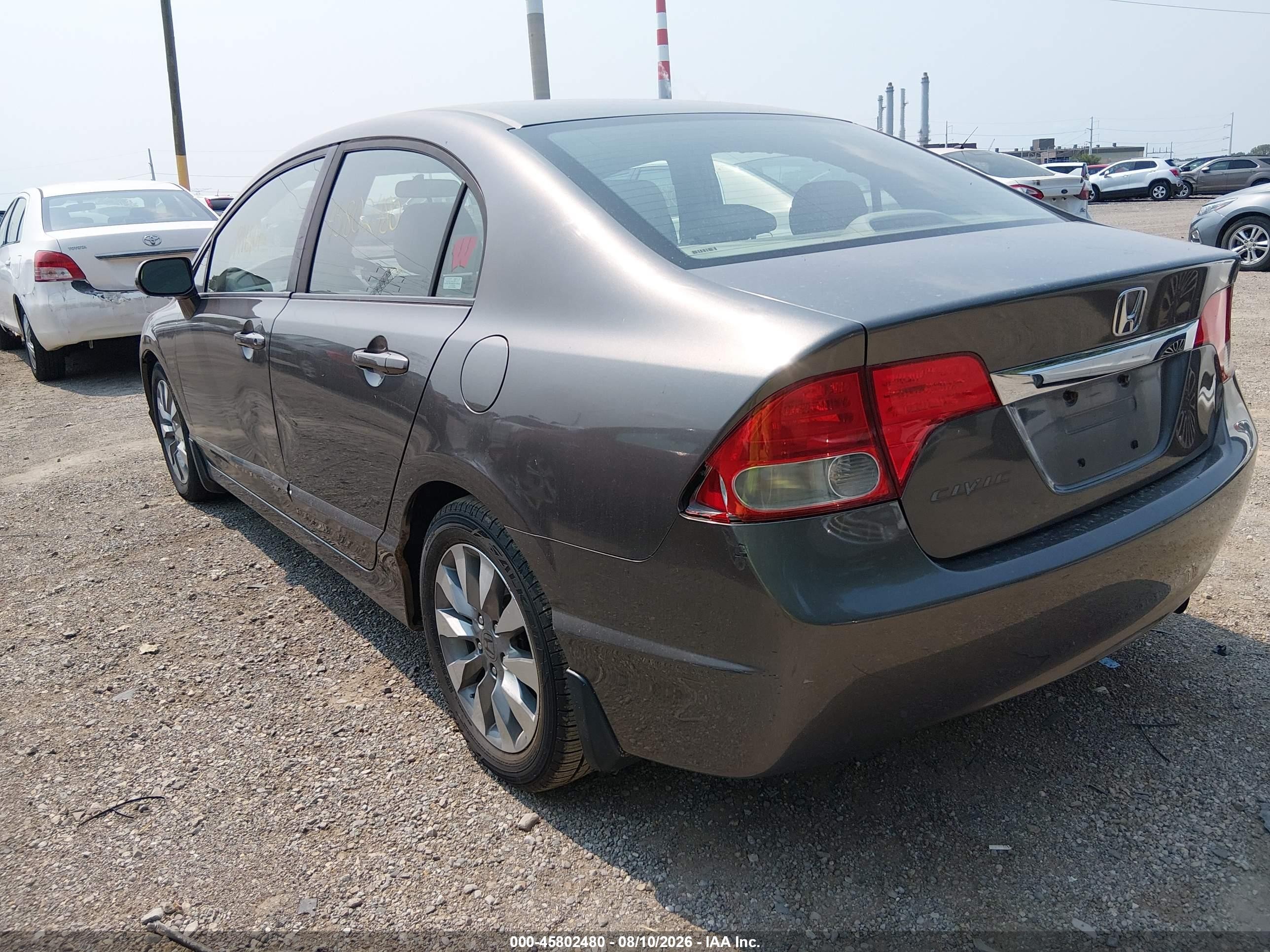 2009 Honda Civic Ex-l Gray vin: 19XFA16959E010269