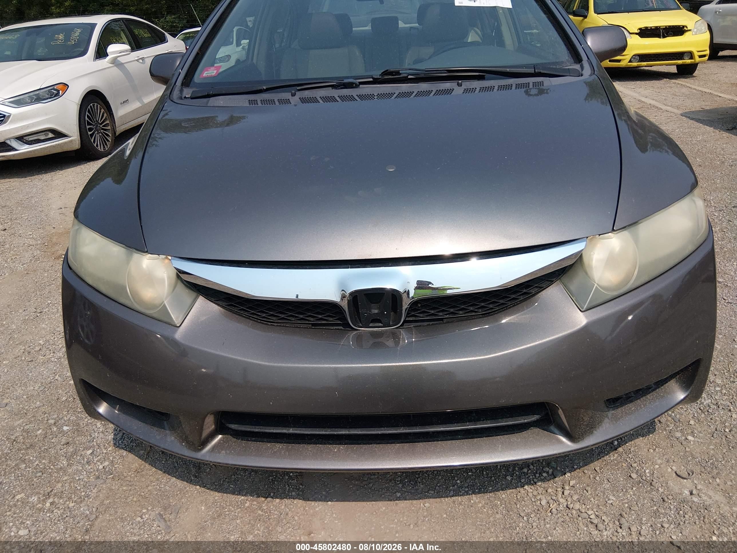 2009 Honda Civic Ex-l Gray vin: 19XFA16959E010269