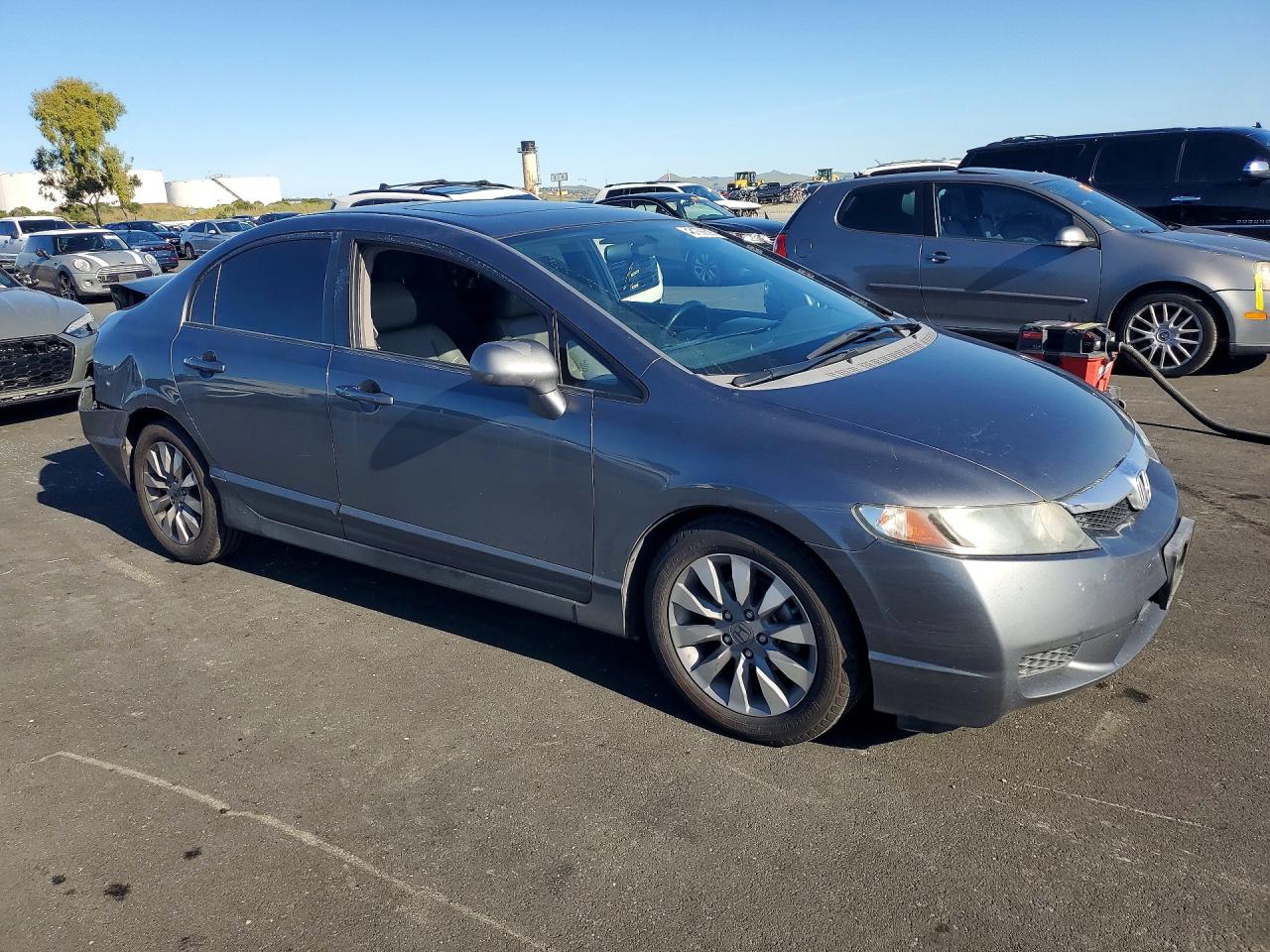 2009 Honda Civic Exl Серый vin: 19XFA16959E024012
