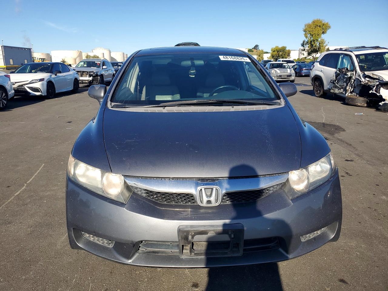 2009 Honda Civic Exl Серый vin: 19XFA16959E024012