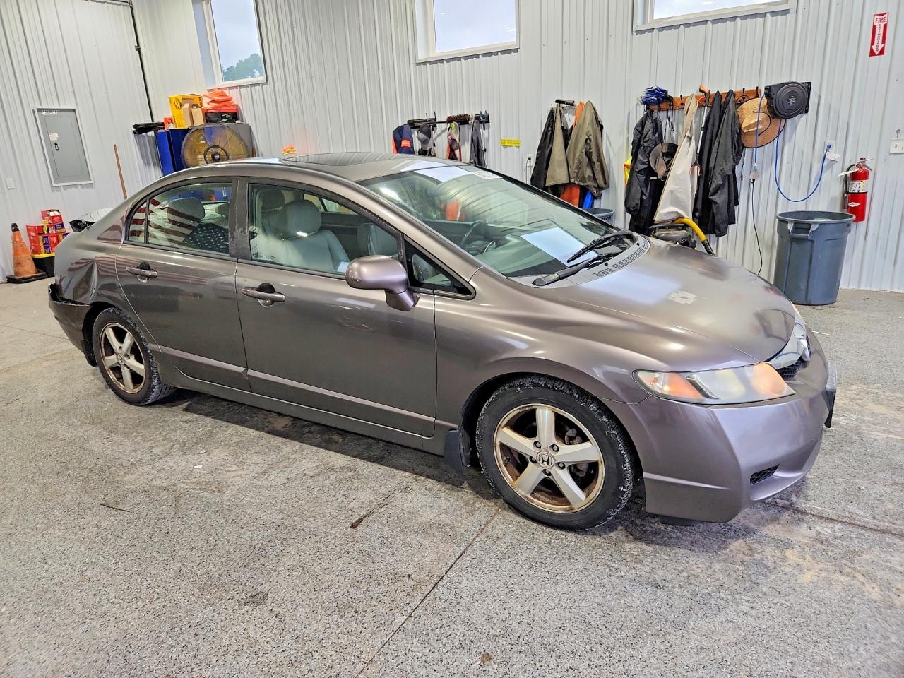 2009 Honda Civic Exl Gray vin: 19XFA16979E015408