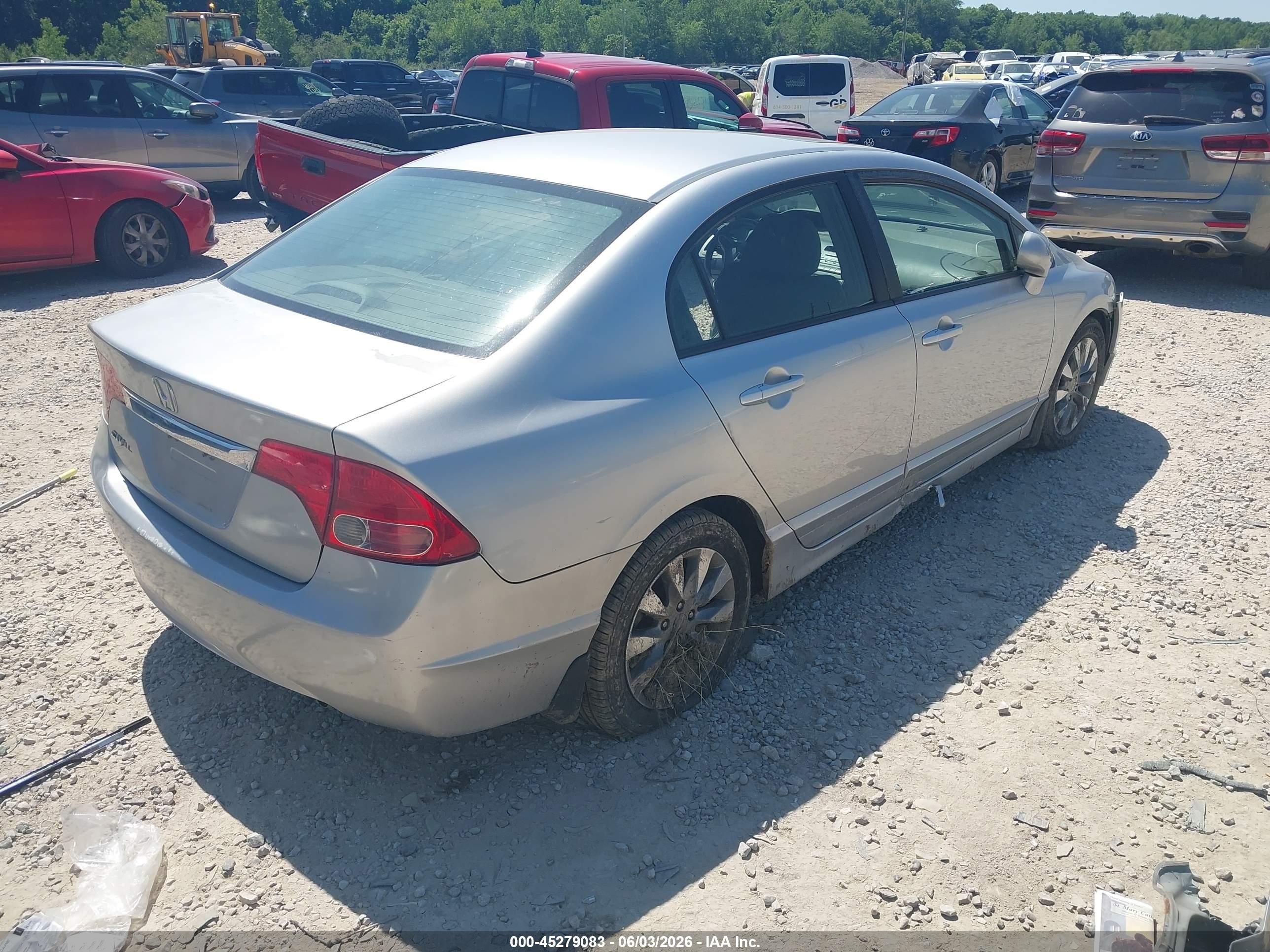 2009 Honda Civic Ex-l Gray vin: 19XFA16979E025923