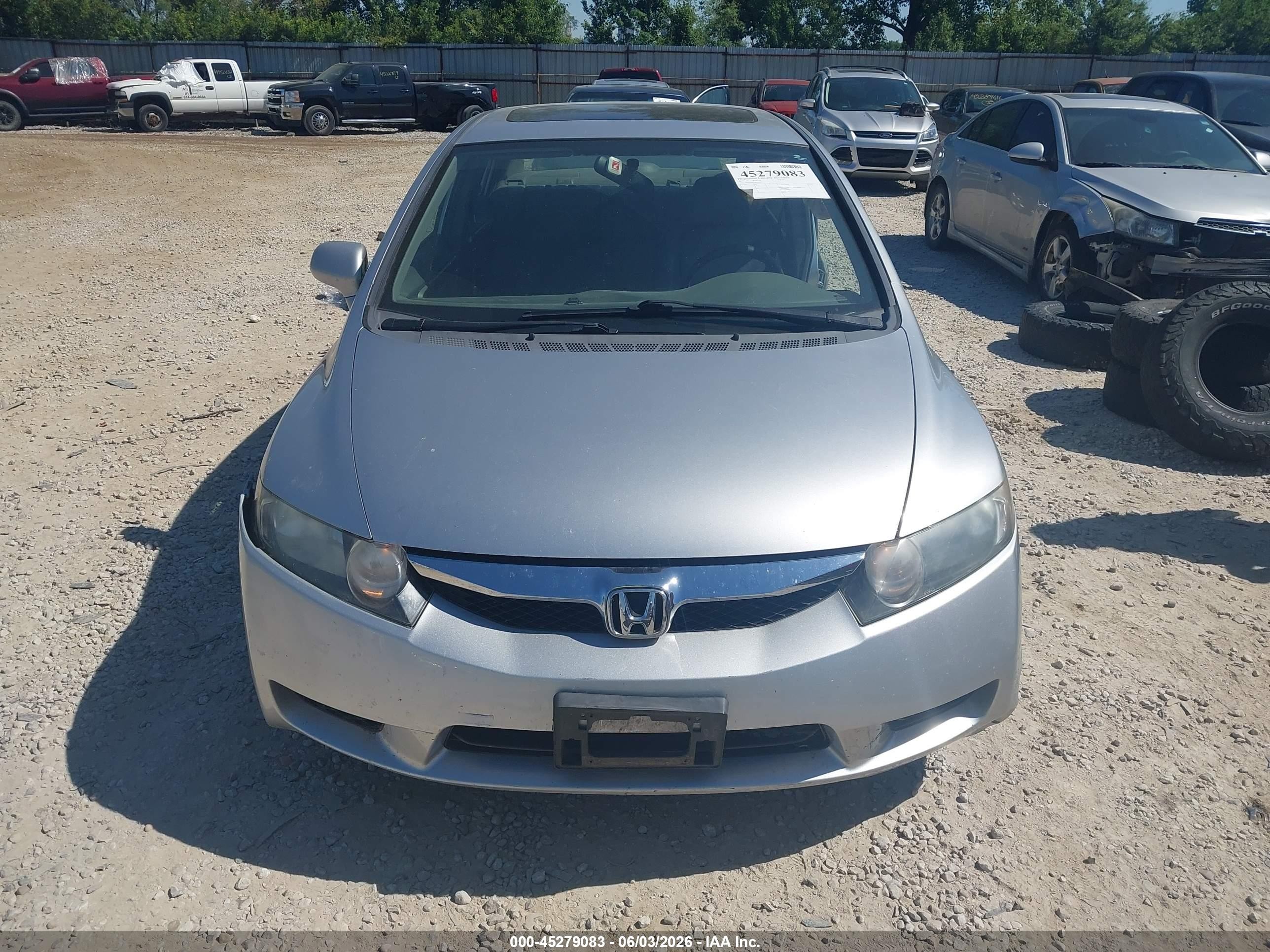 2009 Honda Civic Ex-l Gray vin: 19XFA16979E025923