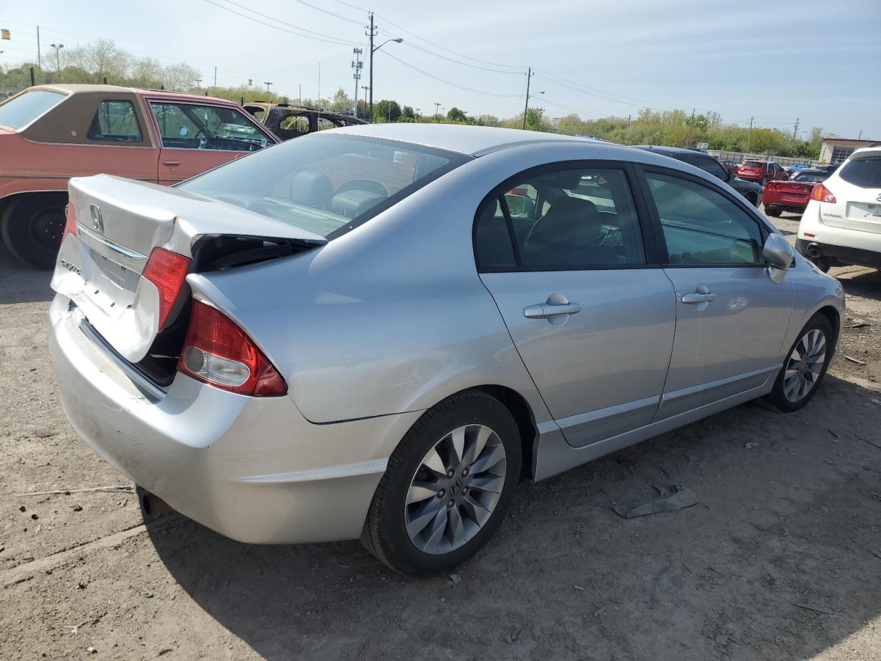 2009 Honda Civic Exl Silver vin: 19XFA16989E001498