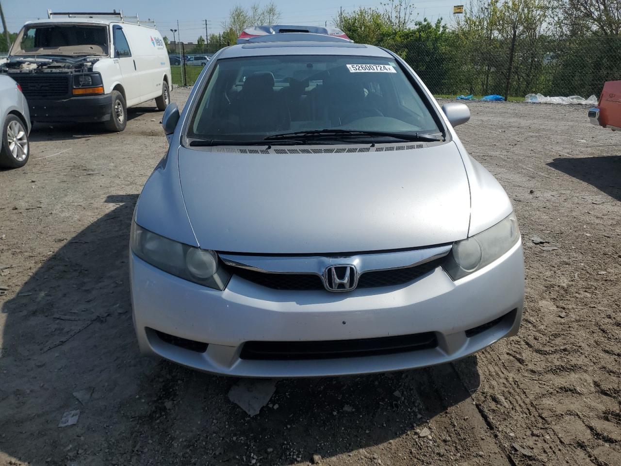 2009 Honda Civic Exl Silver vin: 19XFA16989E001498