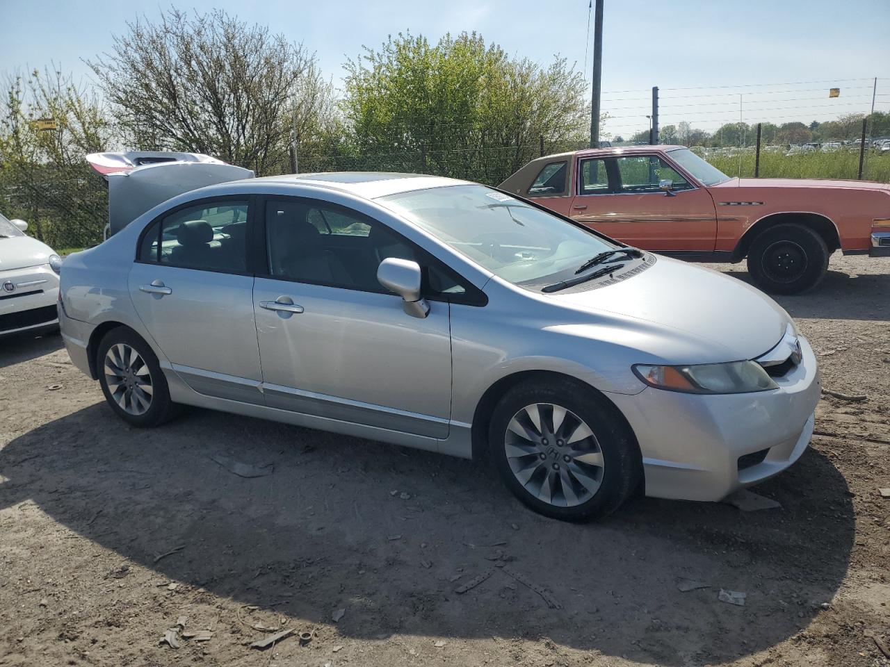 2009 Honda Civic Exl Silver vin: 19XFA16989E001498