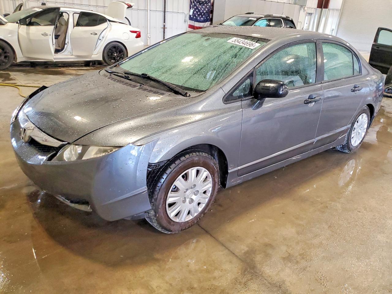 2011 Honda Civic Vp Gray vin: 19XFA1E31BE015388