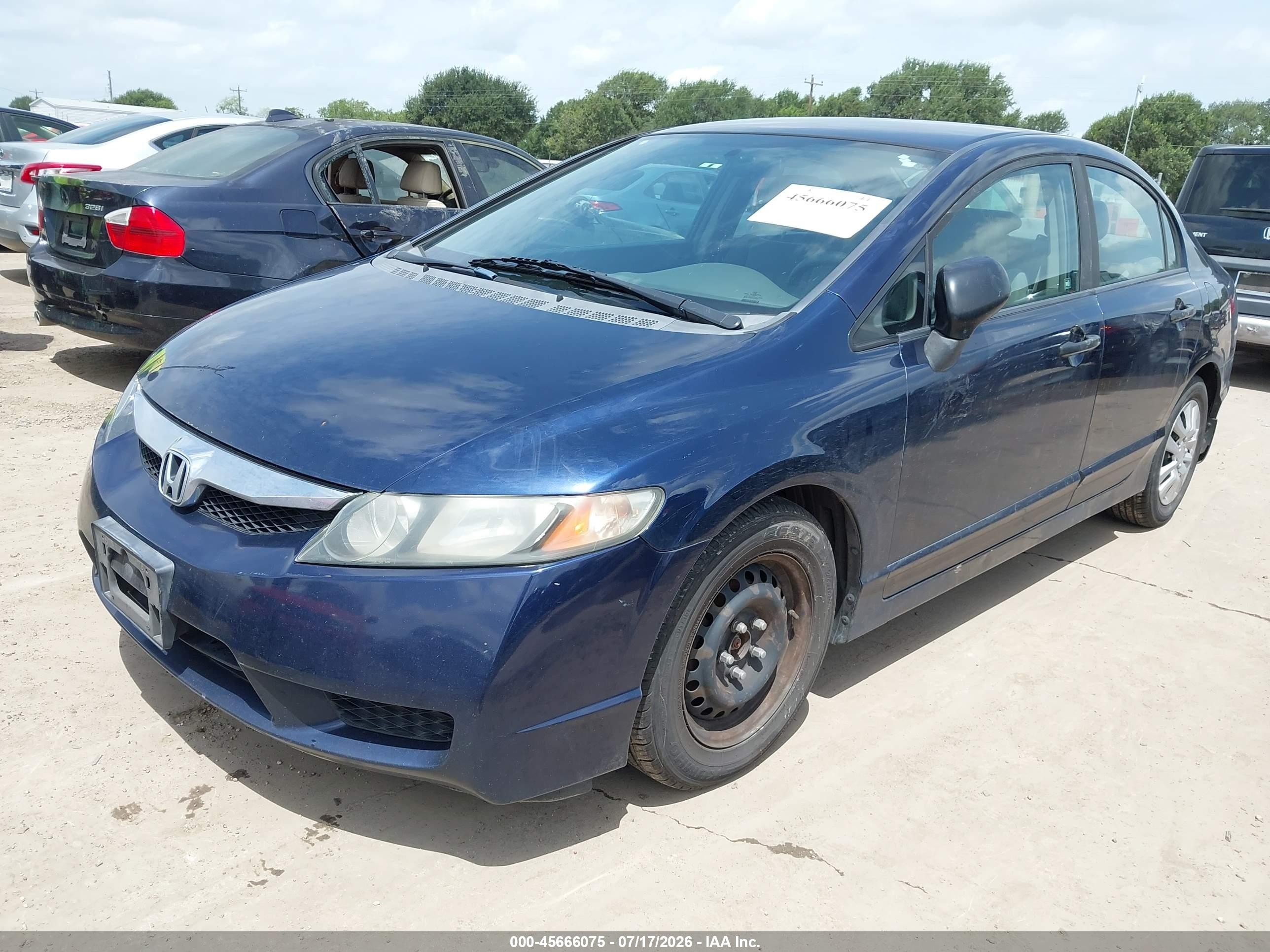 2011 Honda Civic Vp Синий vin: 19XFA1E36BE019792