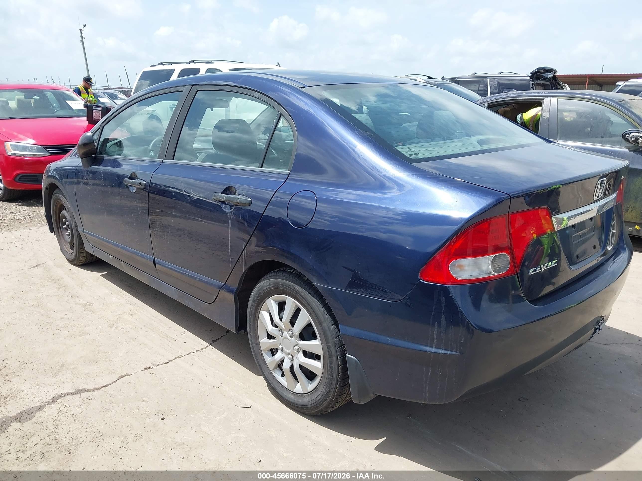 2011 Honda Civic Vp Синий vin: 19XFA1E36BE019792