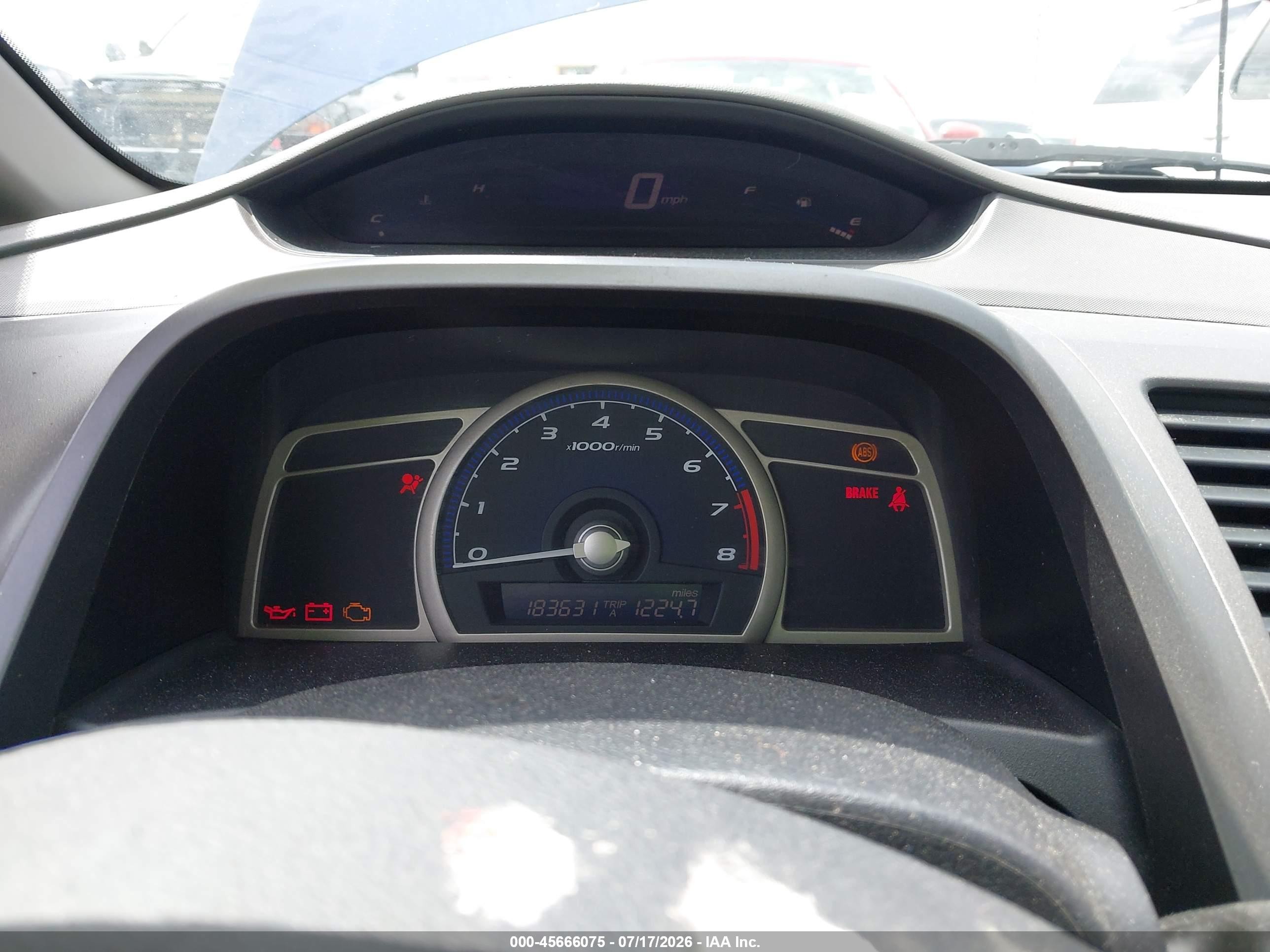 2011 Honda Civic Vp Синий vin: 19XFA1E36BE019792