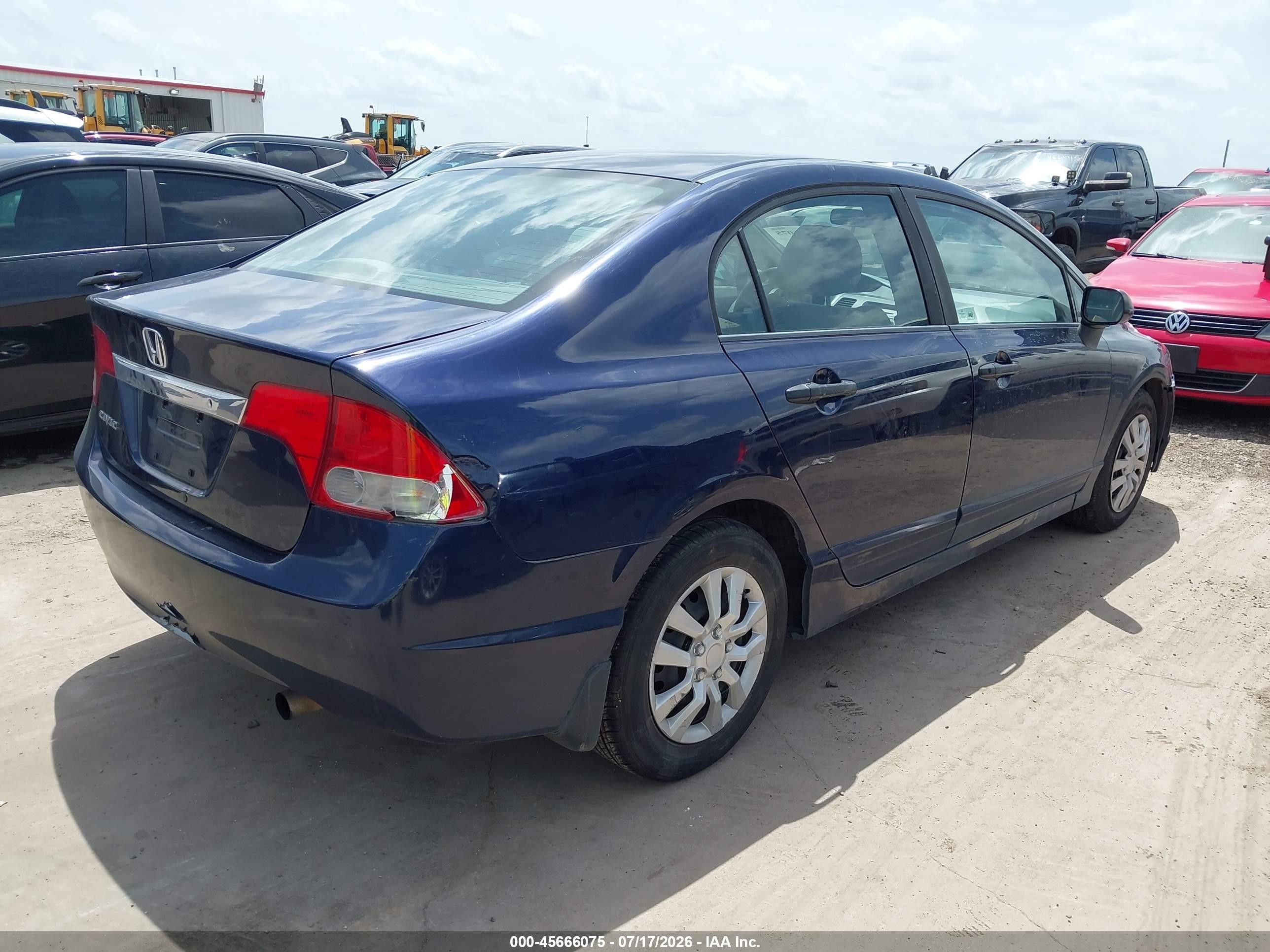 2011 Honda Civic Vp Синий vin: 19XFA1E36BE019792
