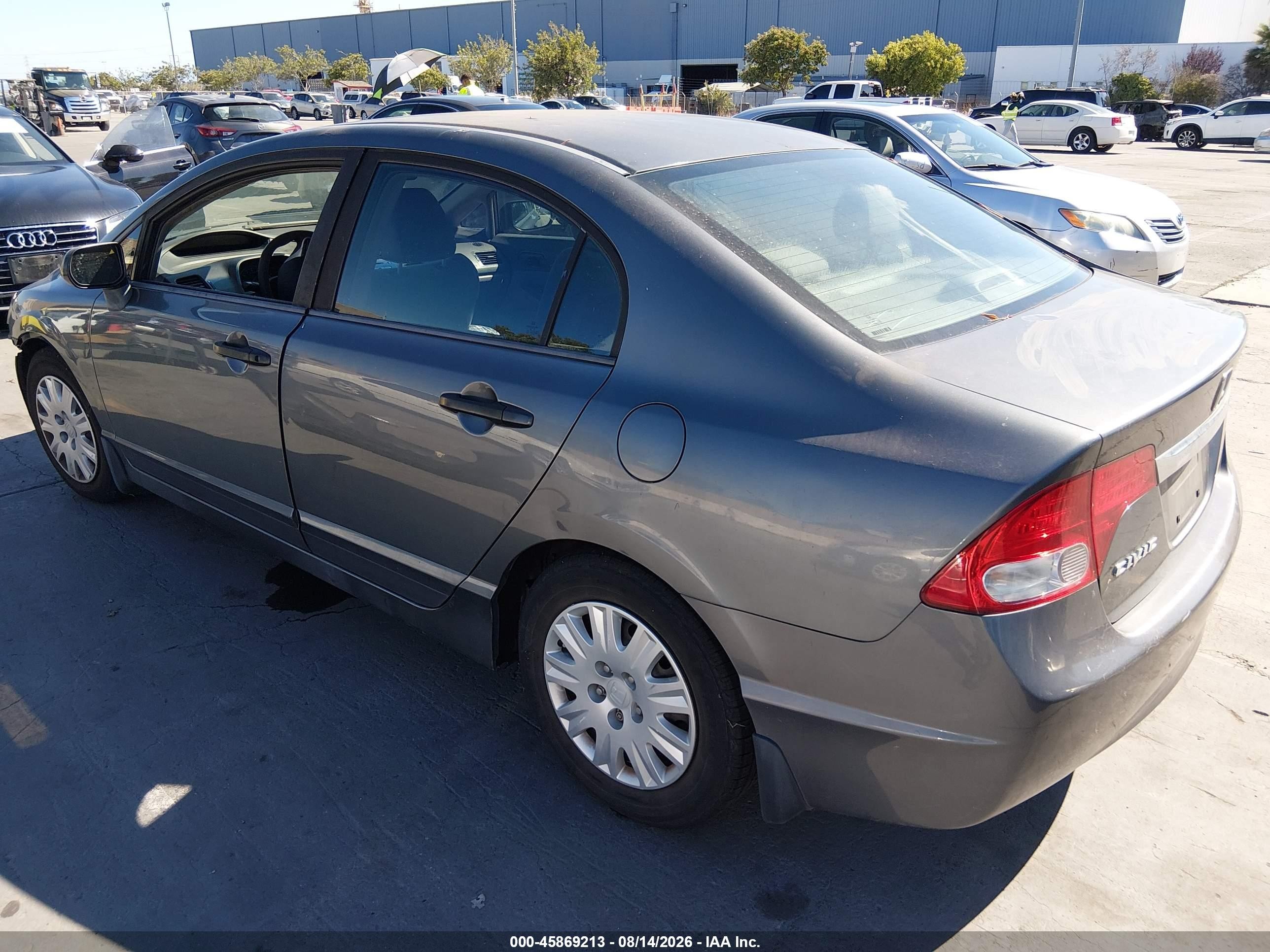 2010 Honda Civic Vp Серый vin: 19XFA1F30AE081525