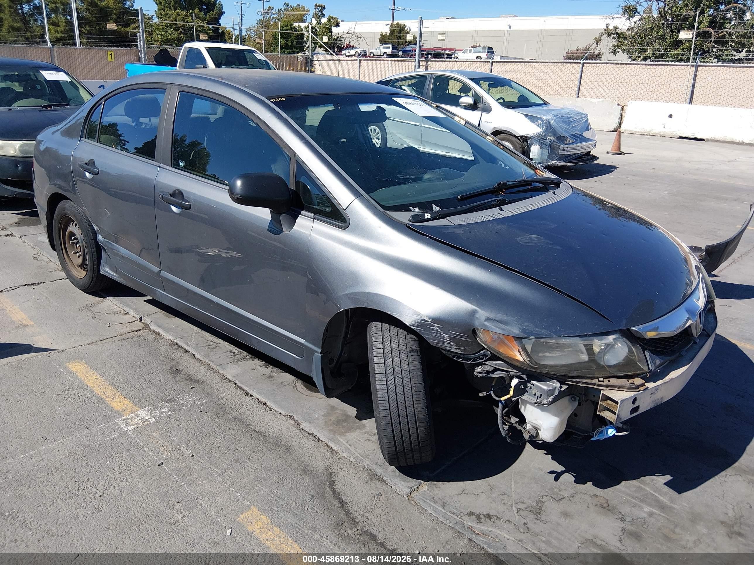 2010 Honda Civic Vp Серый vin: 19XFA1F30AE081525