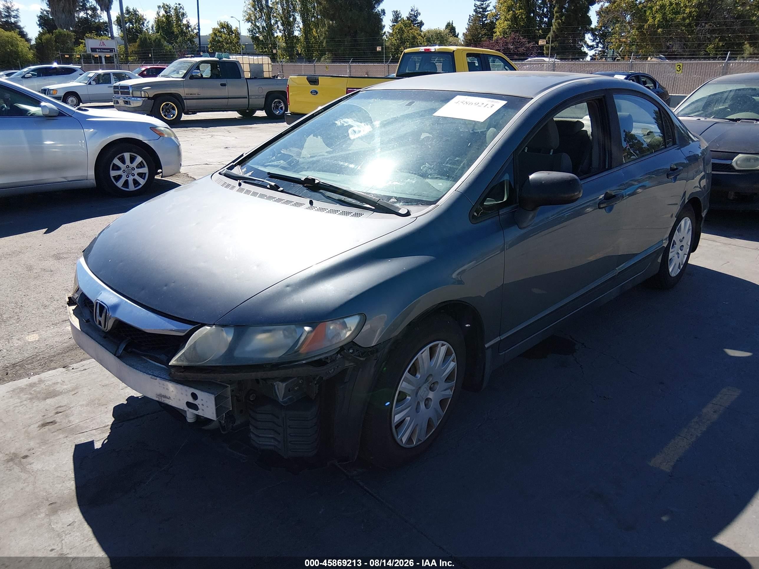 2010 Honda Civic Vp Серый vin: 19XFA1F30AE081525