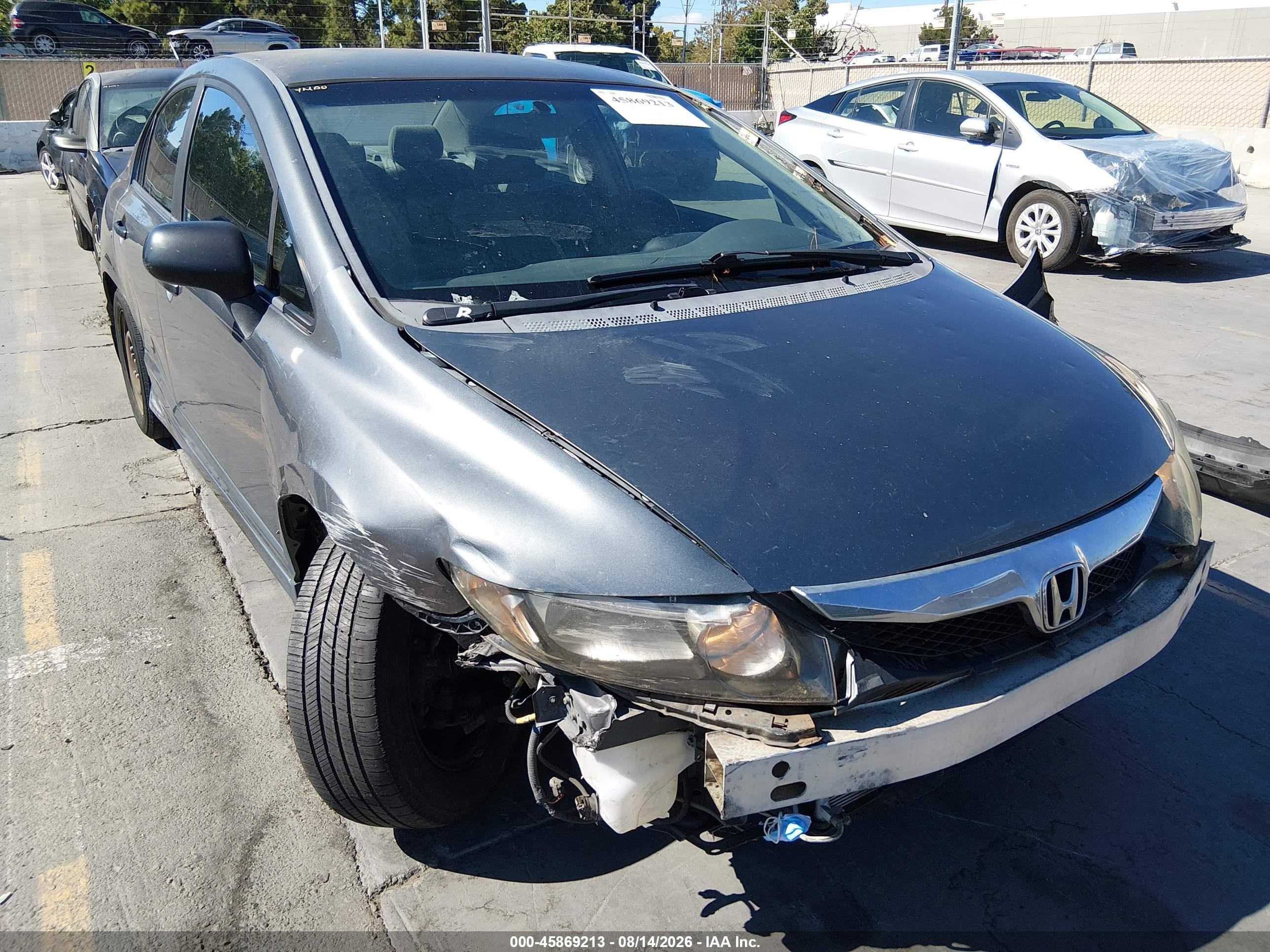 2010 Honda Civic Vp Серый vin: 19XFA1F30AE081525