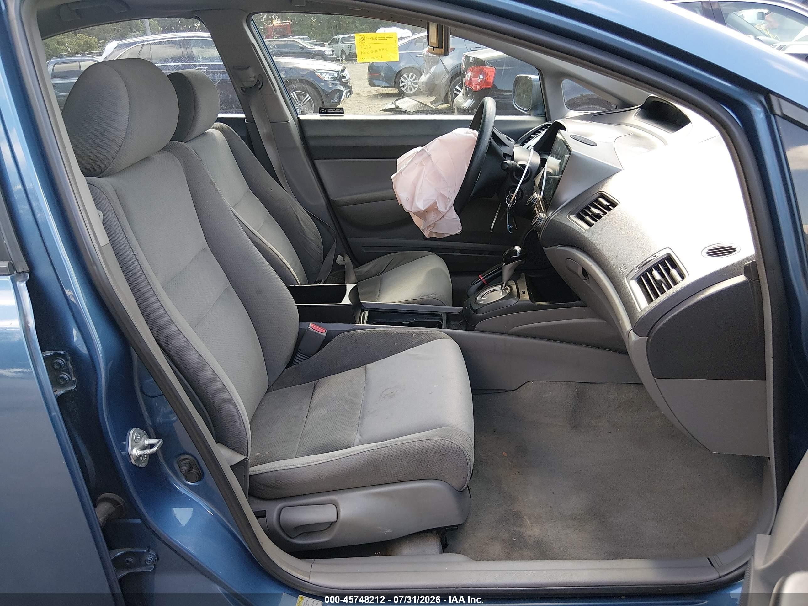 2010 Honda Civic Vp Blue vin: 19XFA1F31AE057461