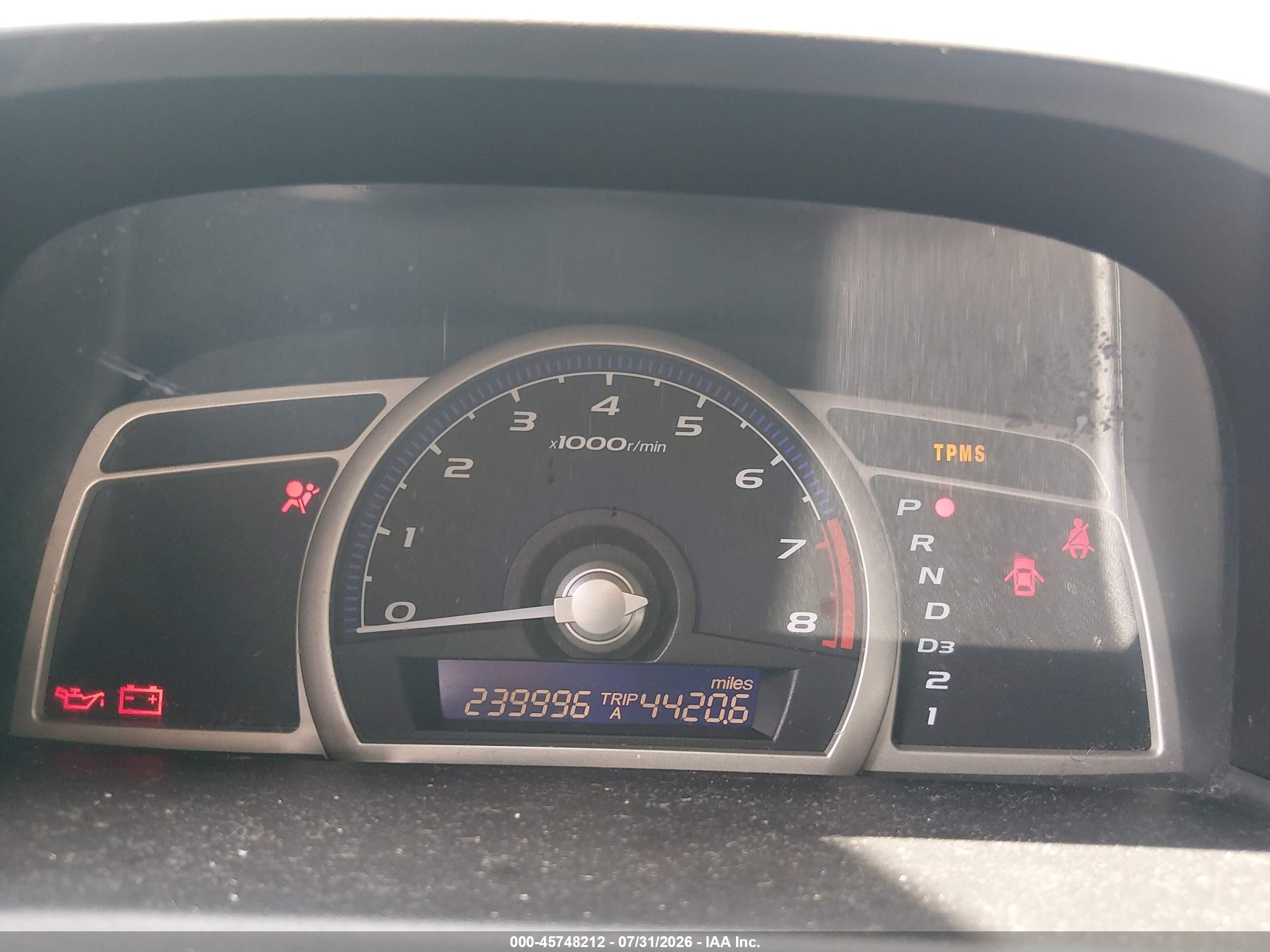 2010 Honda Civic Vp Blue vin: 19XFA1F31AE057461