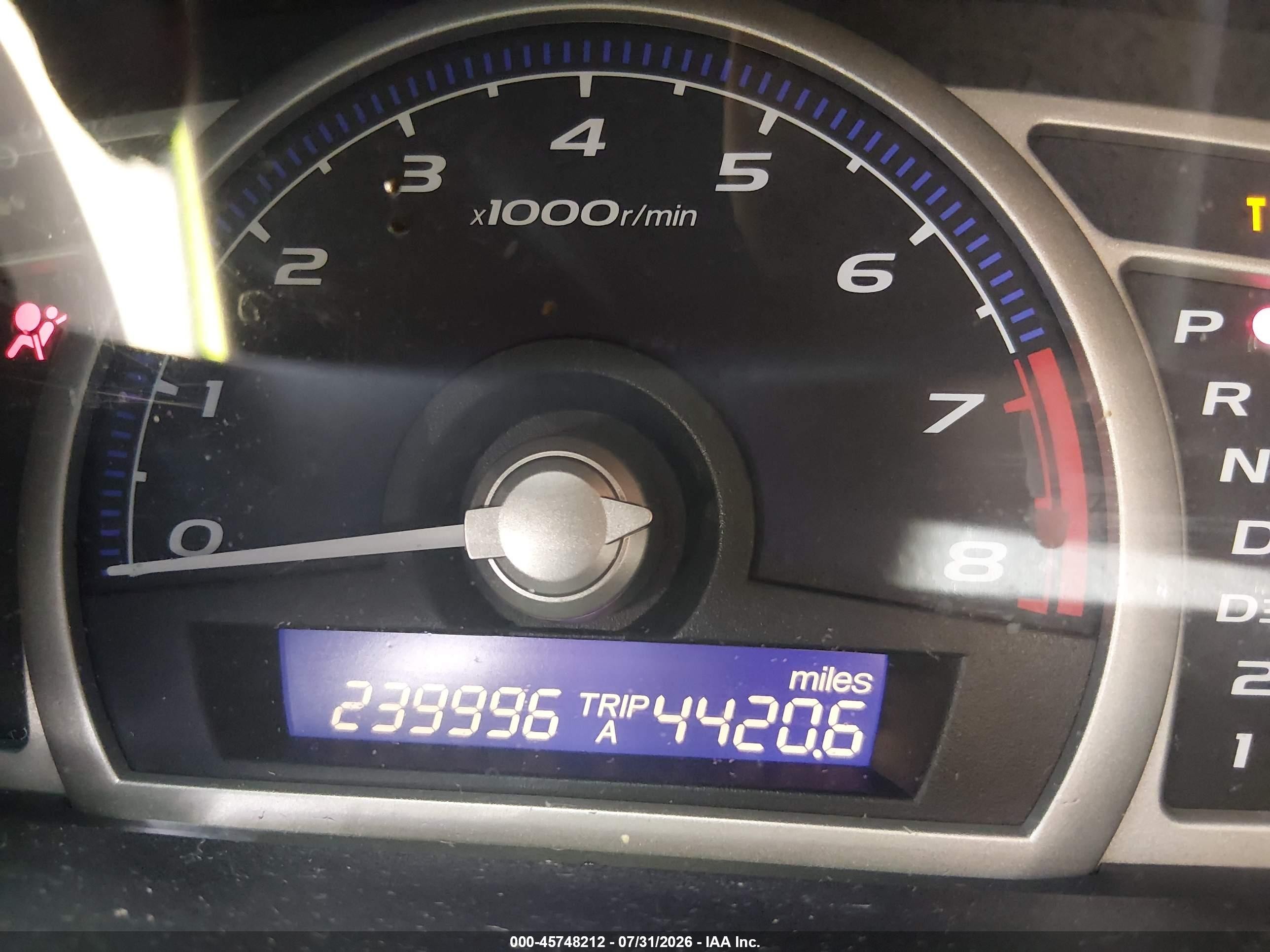 2010 Honda Civic Vp Blue vin: 19XFA1F31AE057461