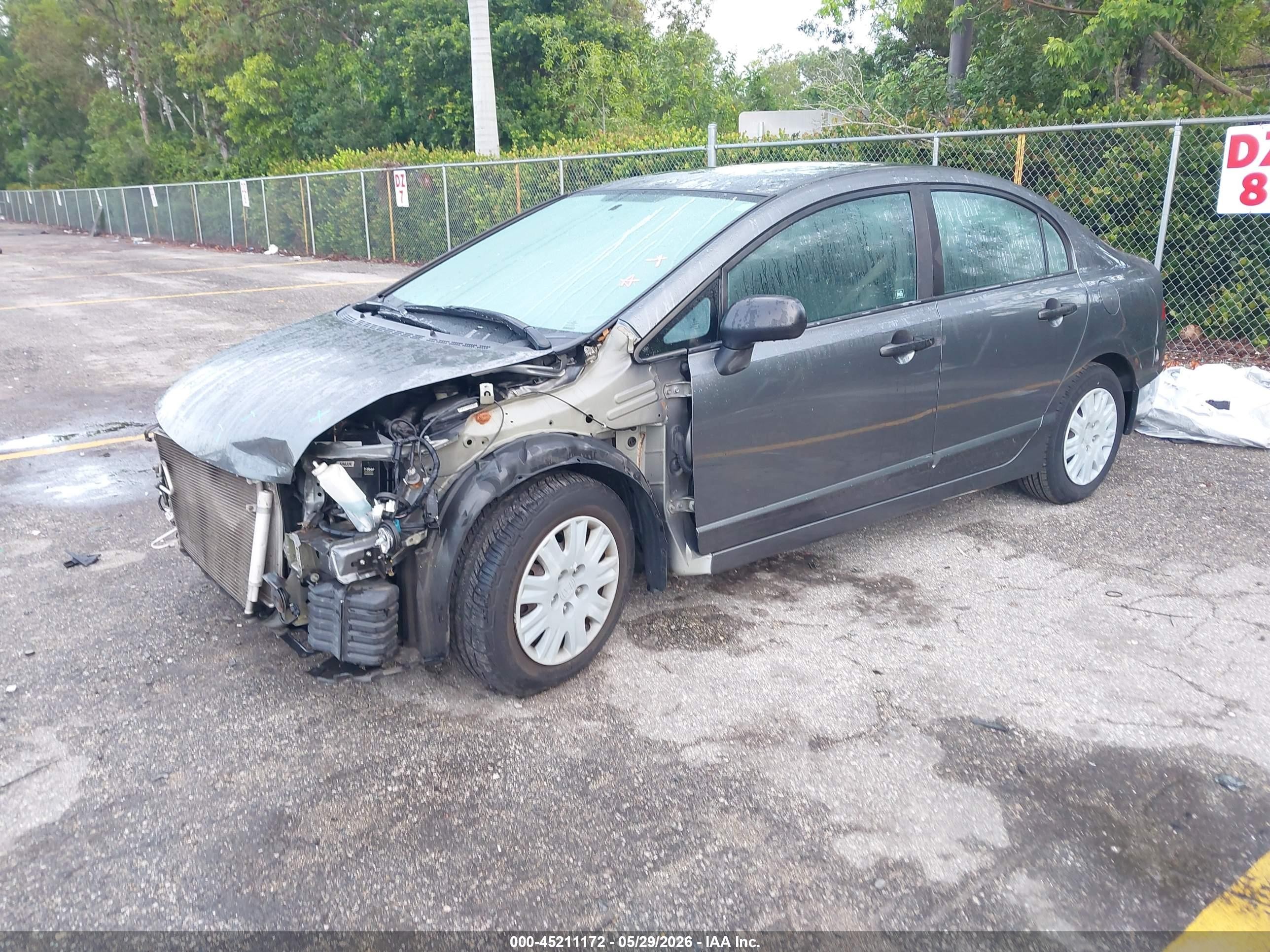 2010 Honda Civic Vp Gray vin: 19XFA1F32AE082501