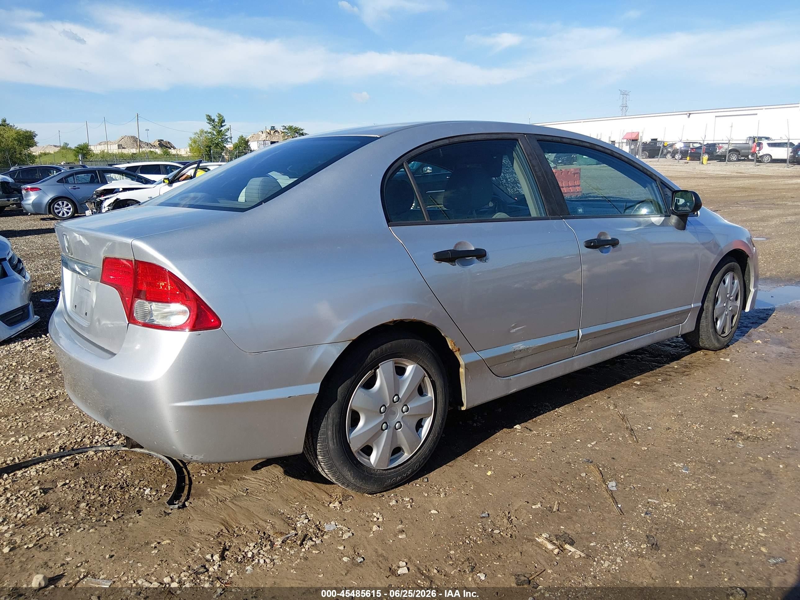 2011 Honda Civic Vp Silver vin: 19XFA1F32BE010201