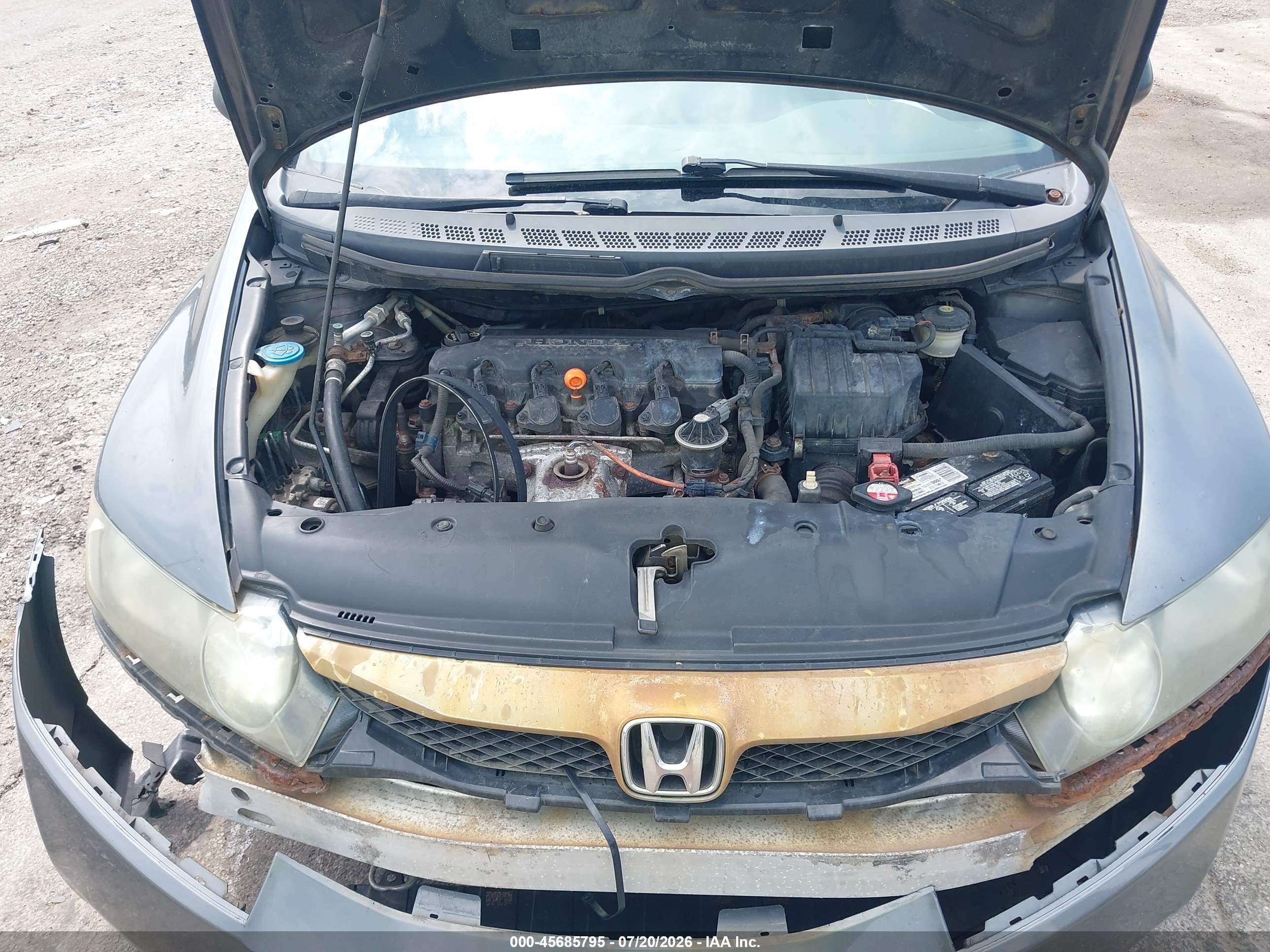 2010 Honda Civic Vp Gray vin: 19XFA1F33AE006284