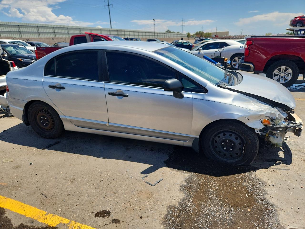 2011 Honda Civic Vp Silver vin: 19XFA1F33BE028643