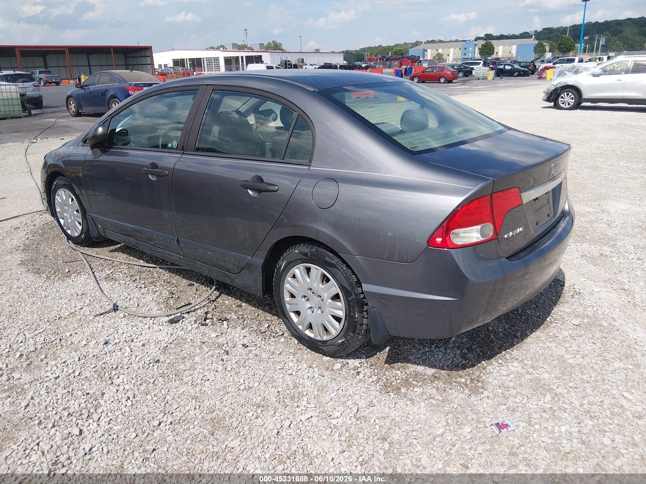 2010 Honda Civic Vp Gray vin: 19XFA1F35AE023149