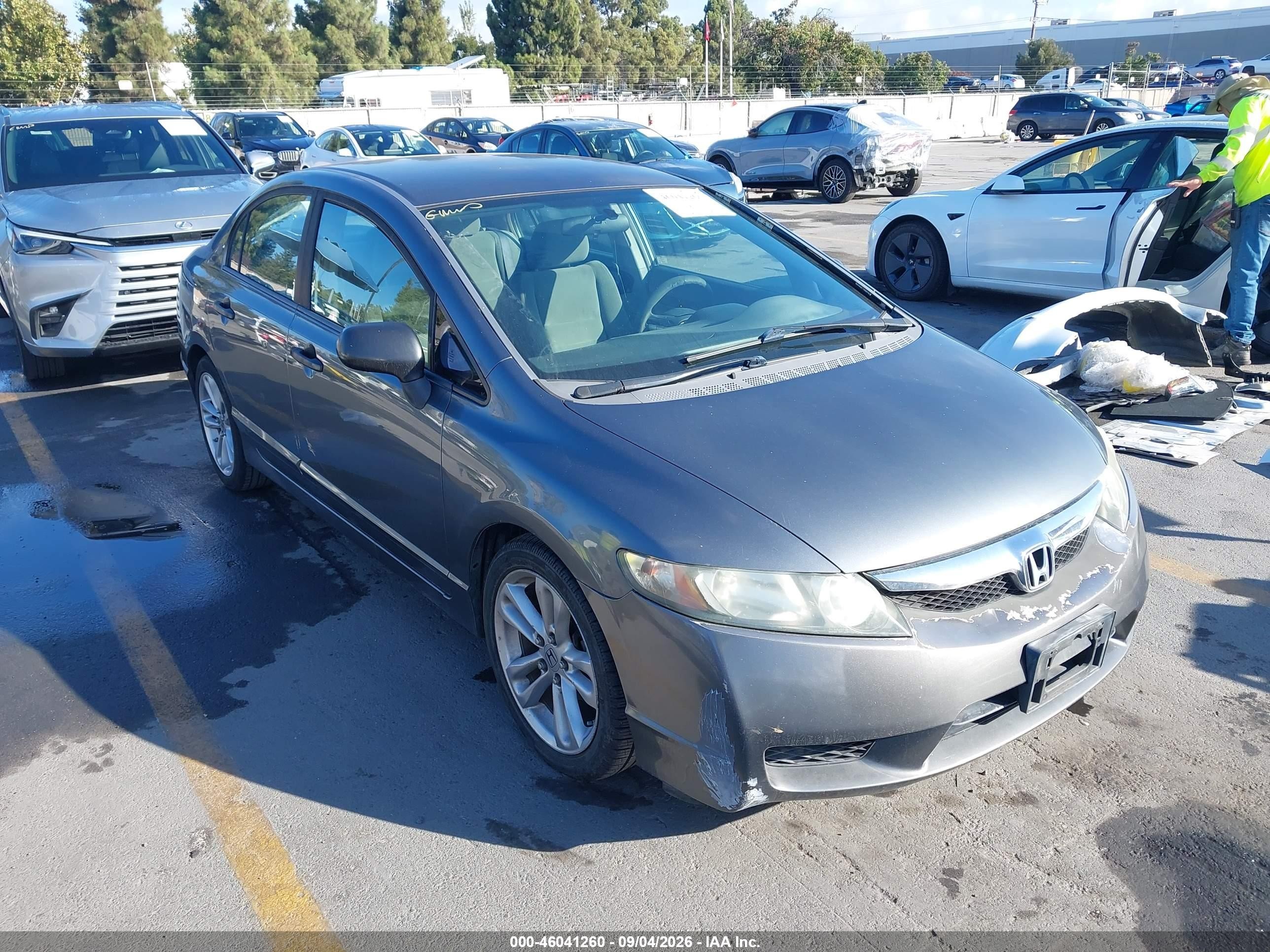 2010 Honda Civic Vp Gray vin: 19XFA1F35AE039447