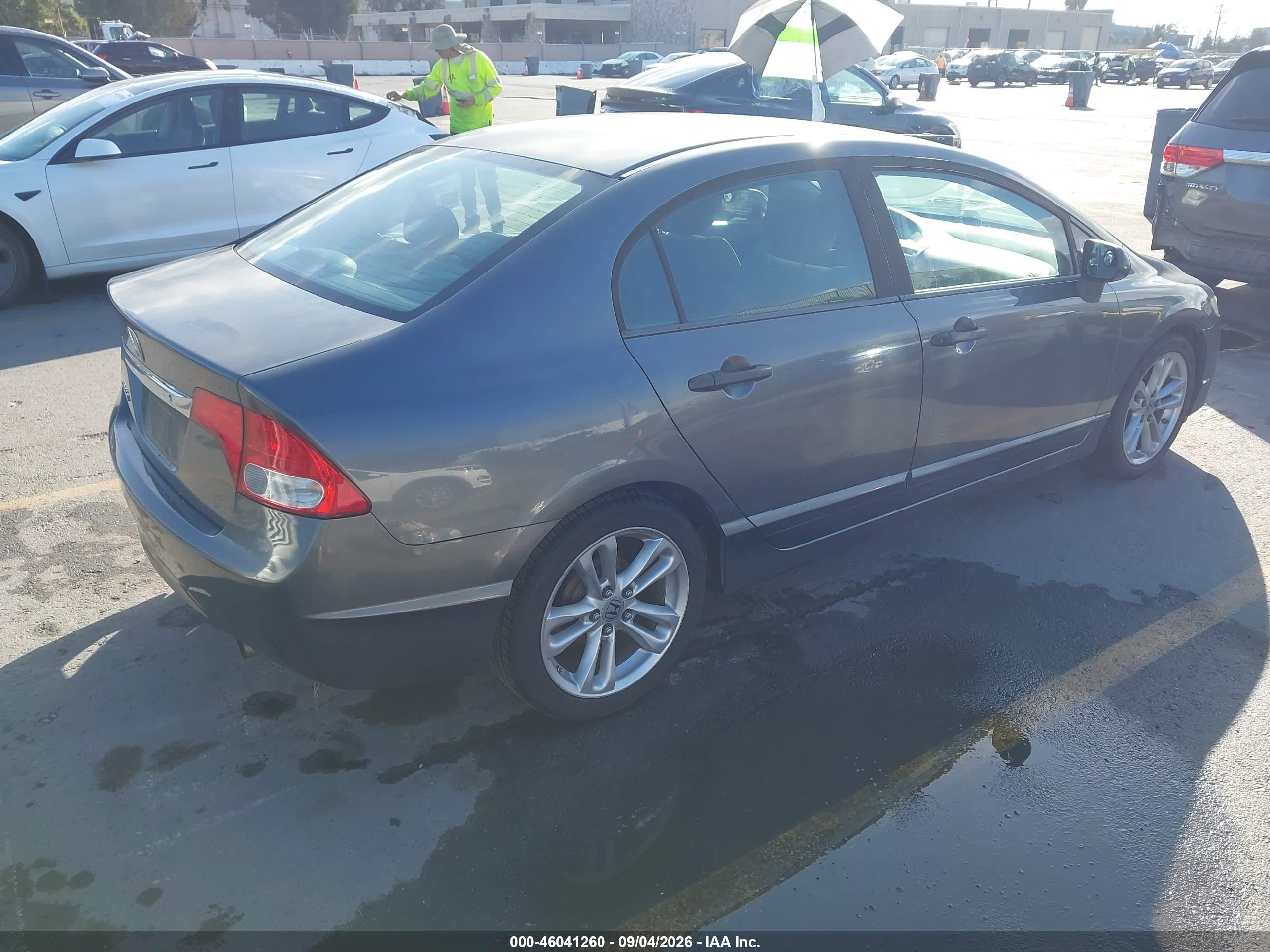 2010 Honda Civic Vp Gray vin: 19XFA1F35AE039447