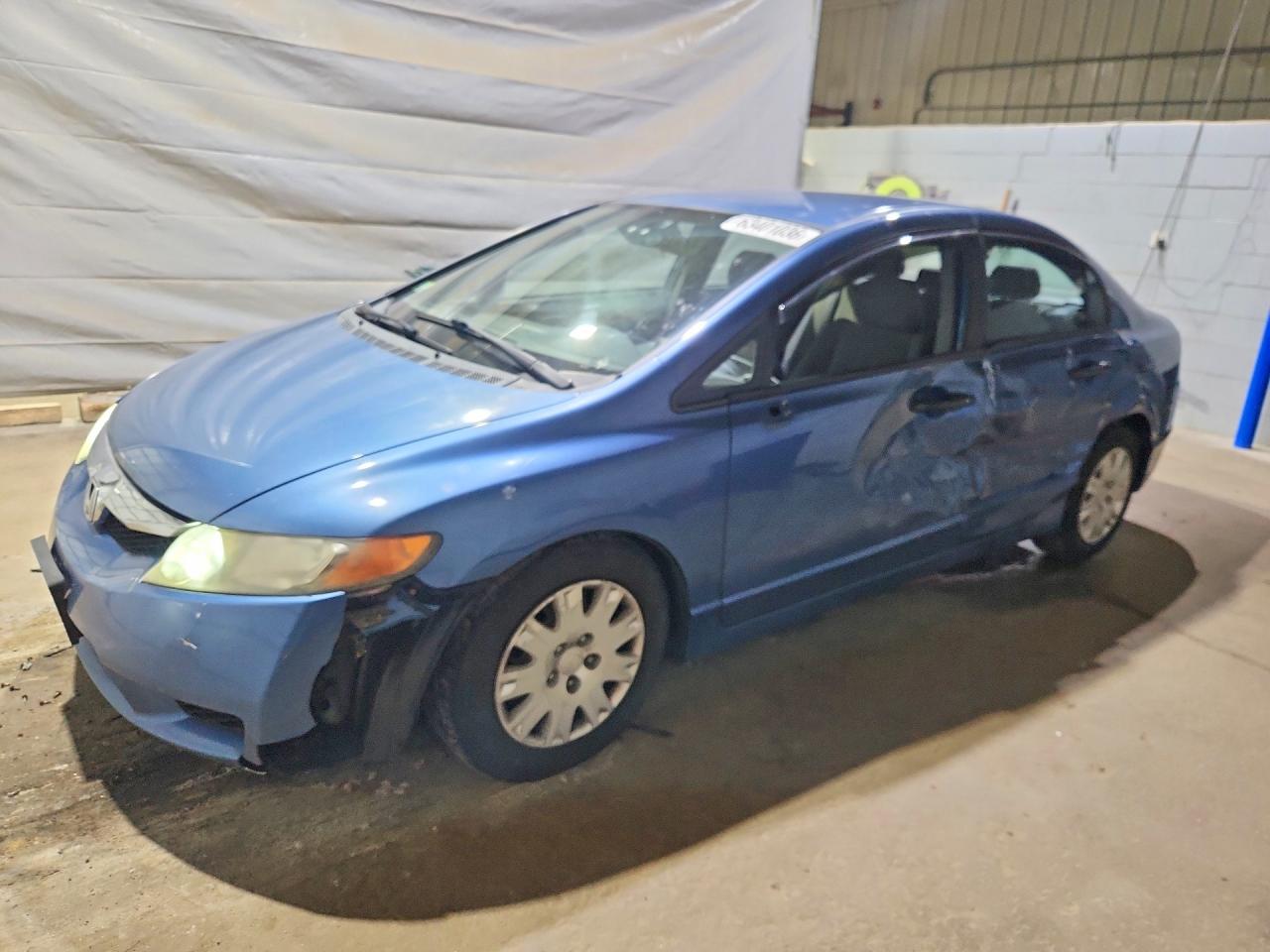 2010 Honda Civic Vp Синий vin: 19XFA1F35AE081360