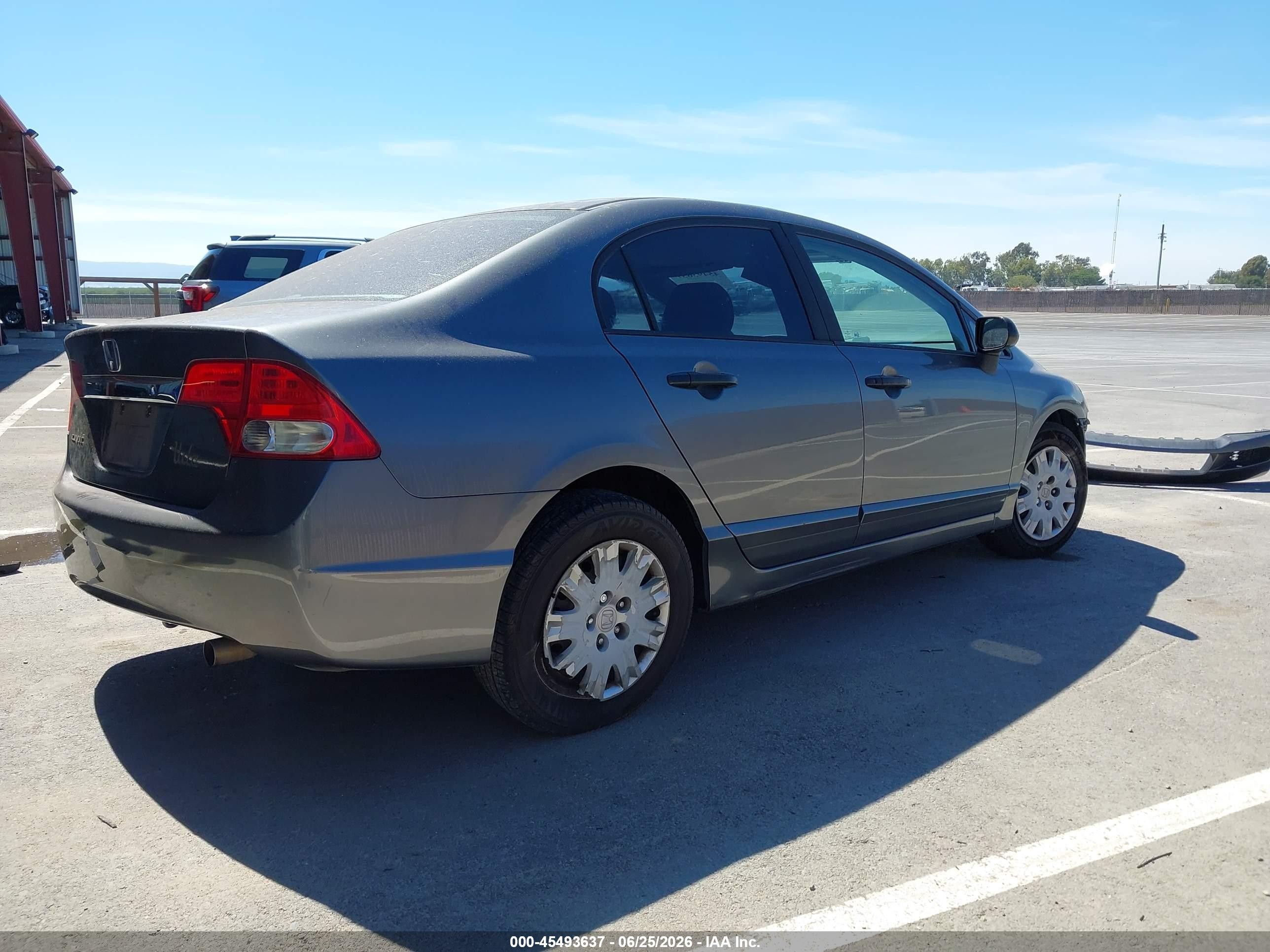 2010 Honda Civic Vp Gray vin: 19XFA1F36AE062803